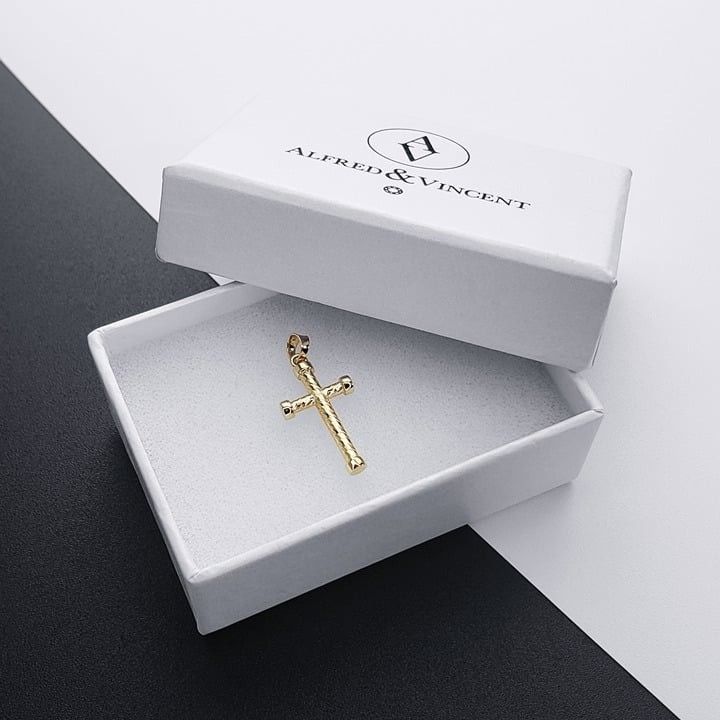 Other Heraldic Twist-Rope Cross Potent Pendant in 14k Yellow Gold Size ONE SIZE - 1 Thumbnail