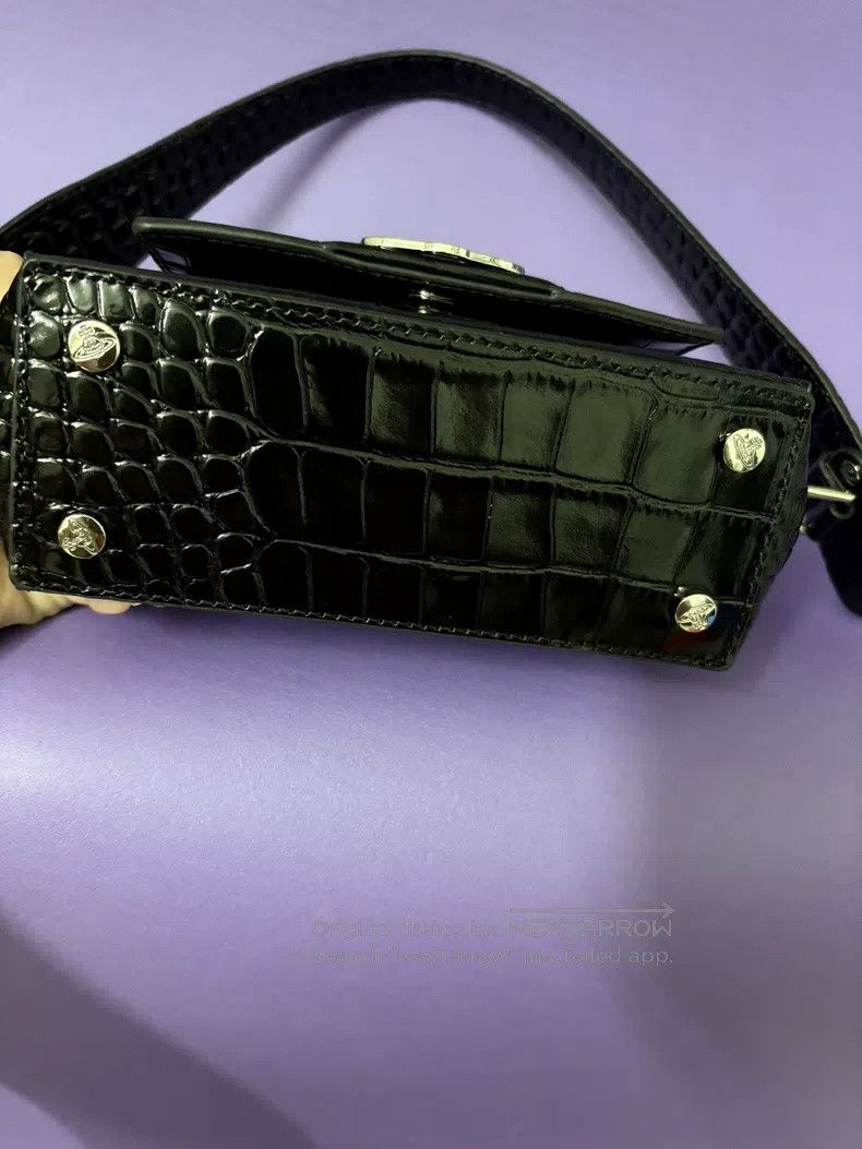 Vivienne Westwood Vivienne Westwood size os Crocodile-texture leather hazel s Size ONE SIZE - 4 Thumbnail