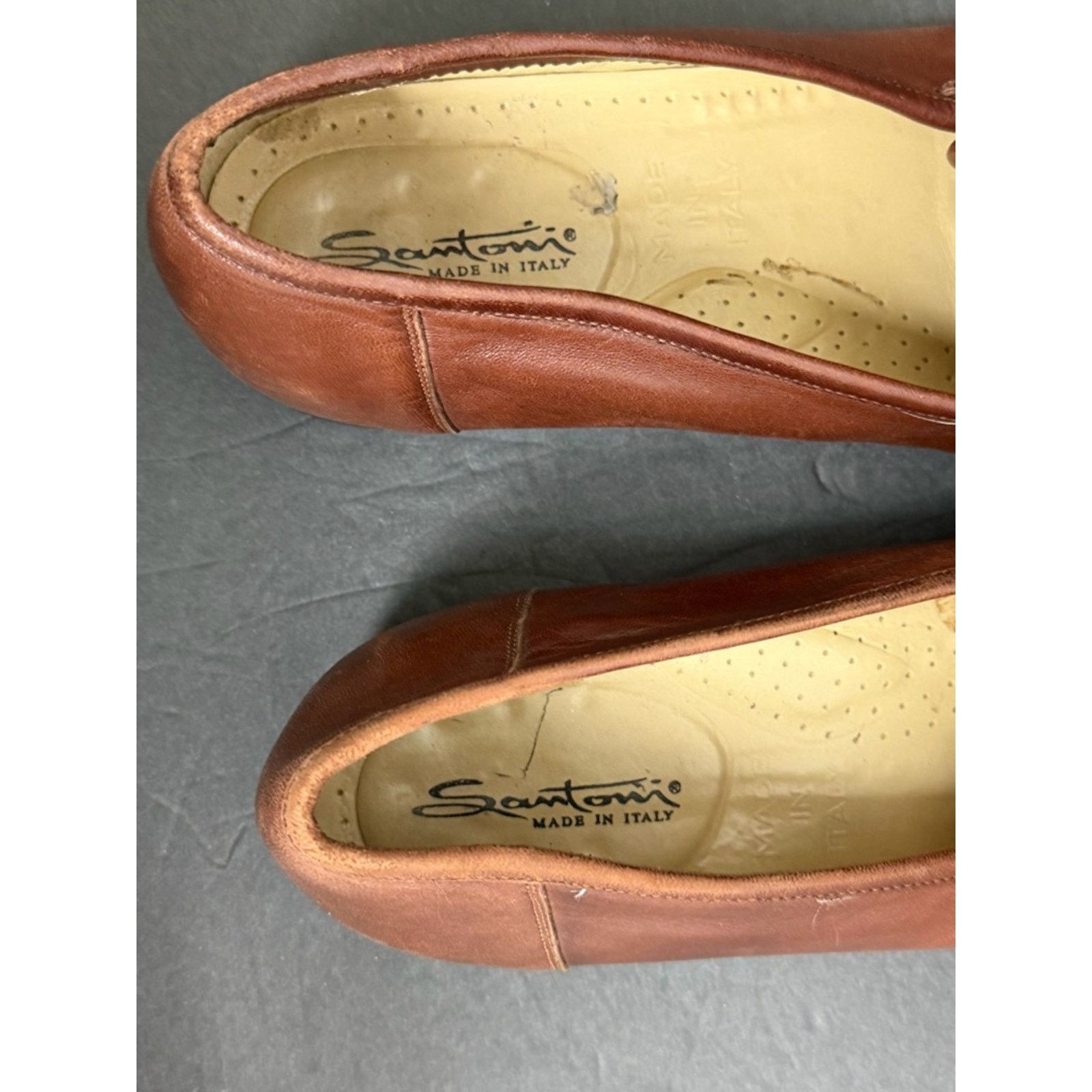 Santoni SANTONI Casual Leather Loafer Slip-On Shoes Men US 12 D $599 Size US 12 / EU 45 - 11 Thumbnail