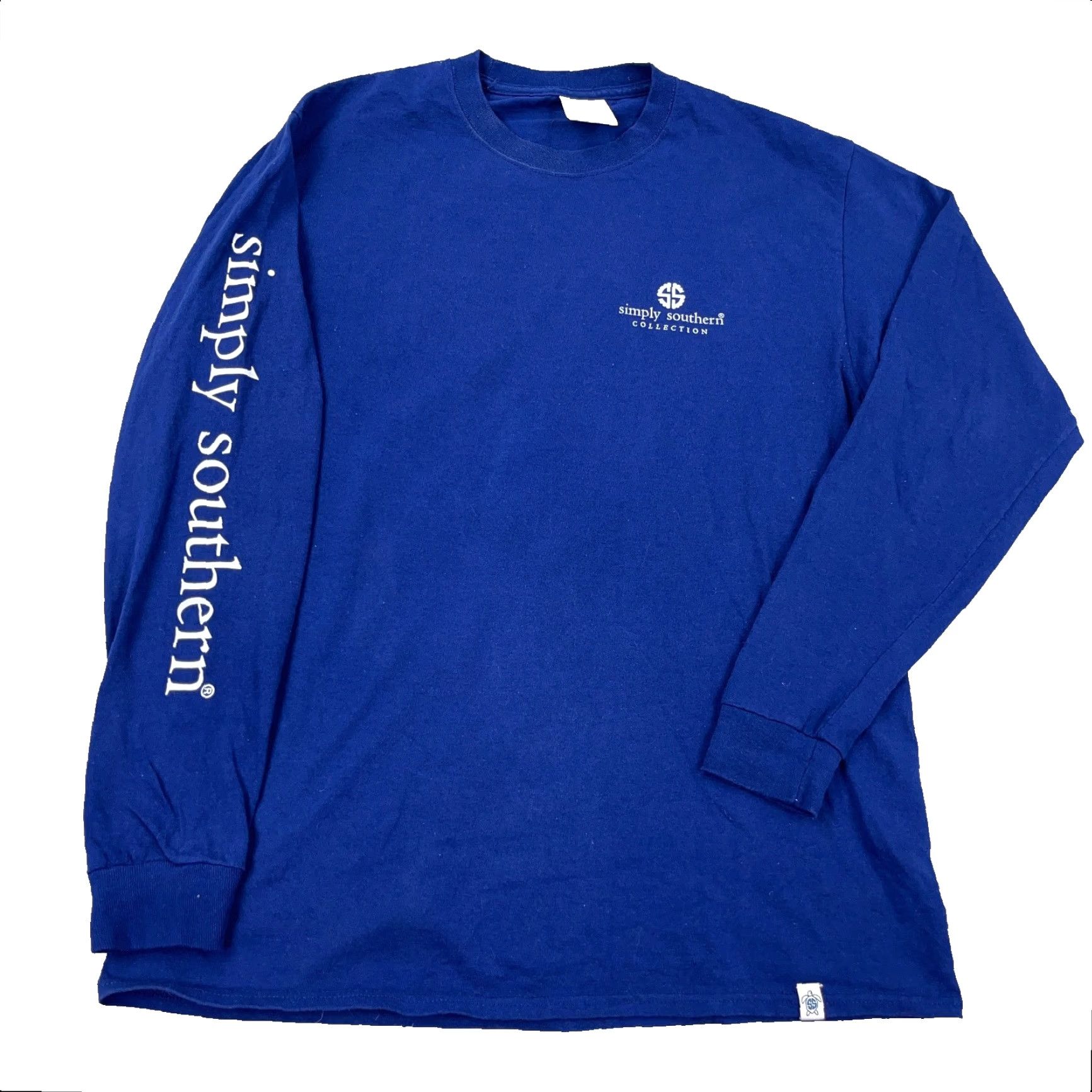 Spell Simply Southern Shirt Women Medium Blue Long Sleeve Virginia Bear Spell Out Size M / US 6-8 / IT 42-44 - 2 Thumbnail