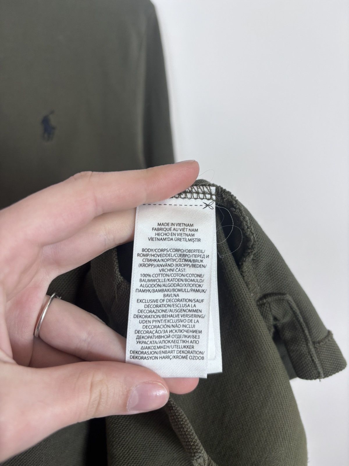 Polo Ralph Lauren Polo Ralph Lauren Men’s Olive Green Long Sleeve Polo Shirt Size US M / EU 48-50 / 2 - 13 Thumbnail