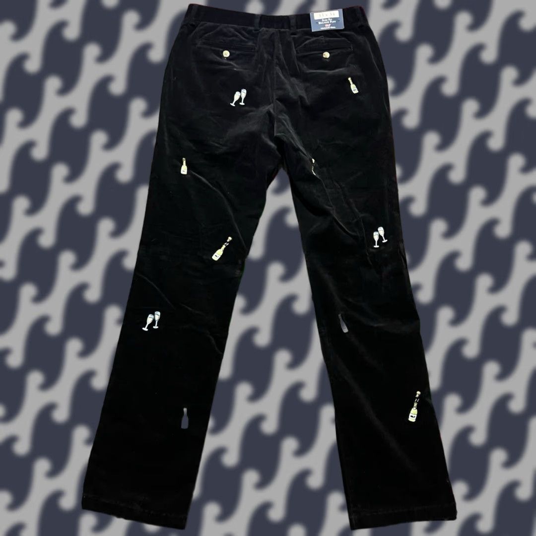 Vineyard Vines Breaker Pant Mens 33x34 Black Corduroy Martini Stretch New C1
