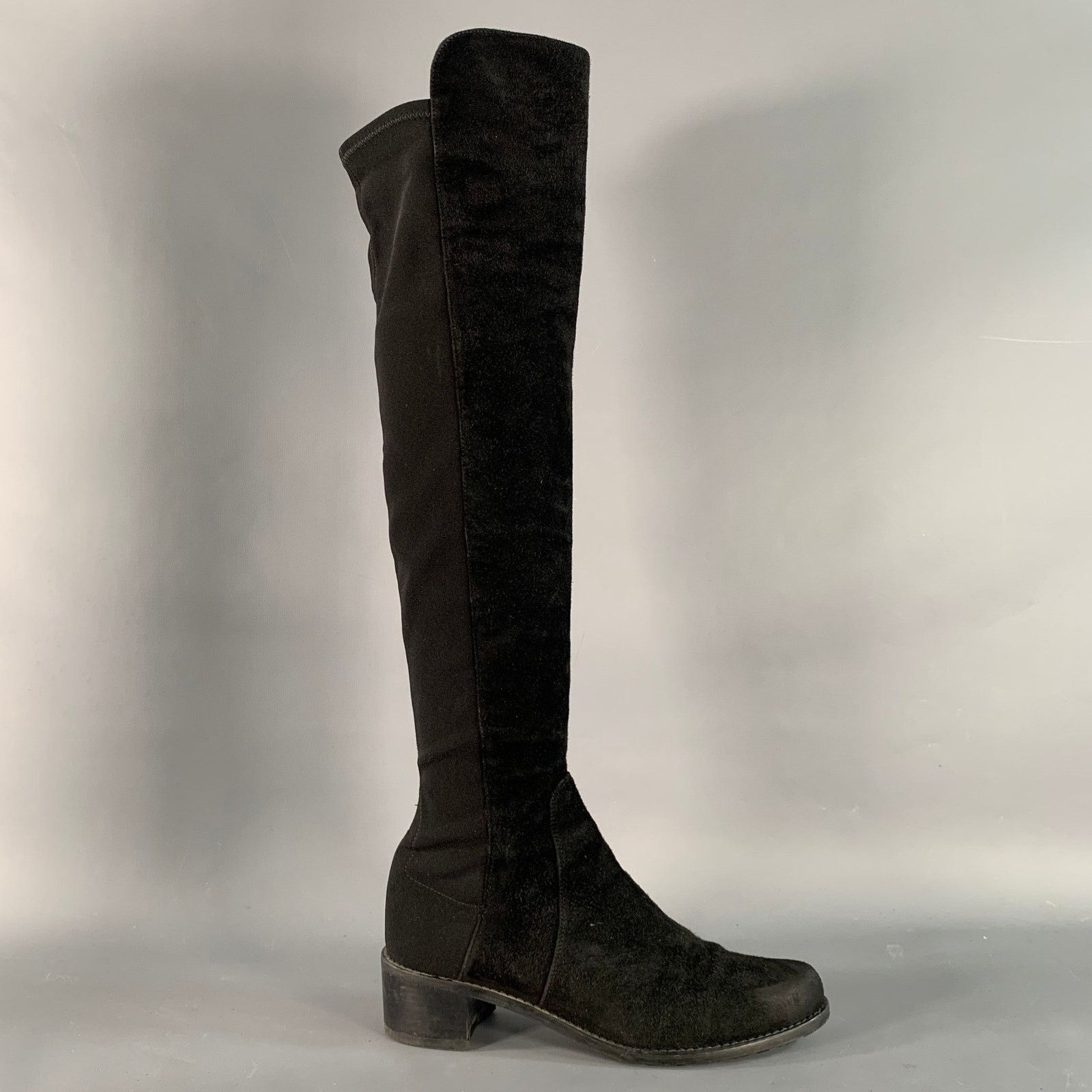 Stuart Weitzman STUART WEITZMAN Size 6 Black Nylon Boots Size US 6 / IT 36 - 2 Thumbnail