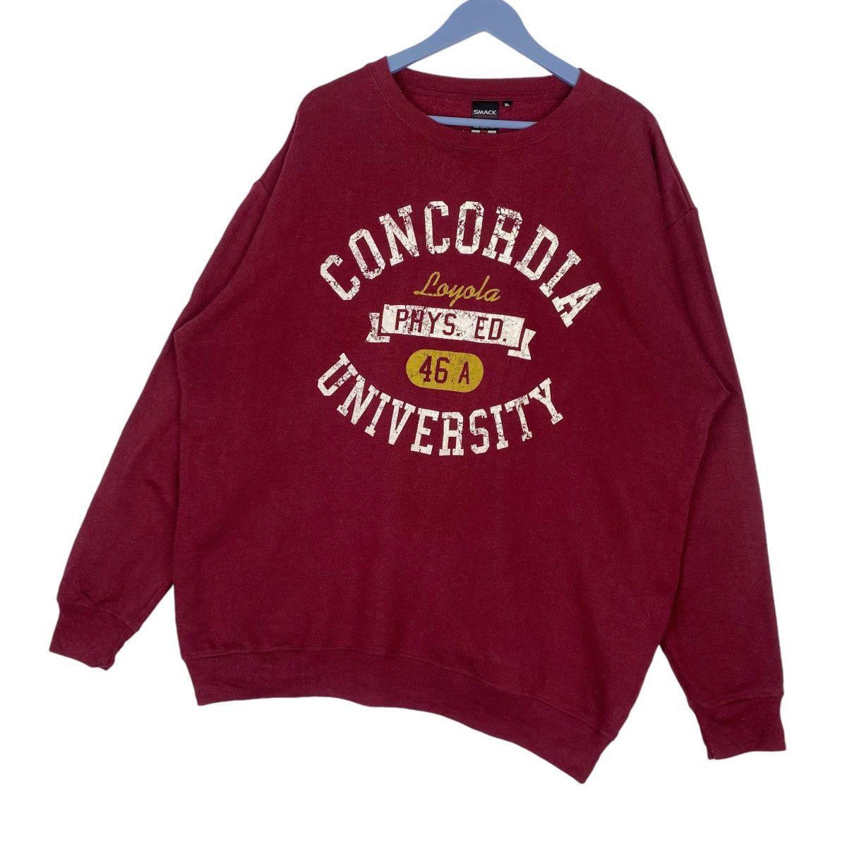 Designer × Vintage Concordia University Spellout Sweatshirt Crewneck Pullover Size US XXL / EU 58 / 5 - 3 Thumbnail