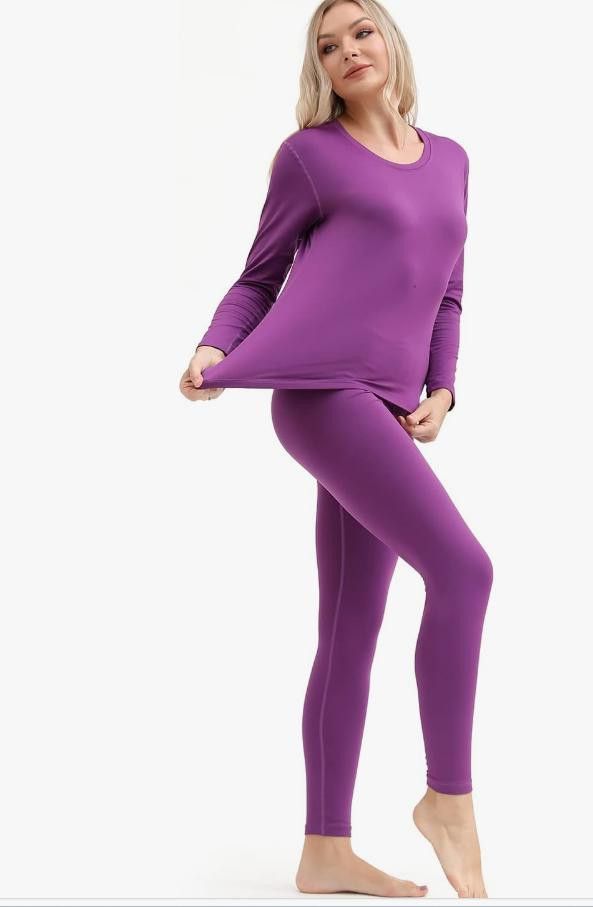 NBDN Nobrandedon Thermal Women Ultra-Soft Long Johns Set Base Layer XL Size ONE SIZE - 5 Thumbnail