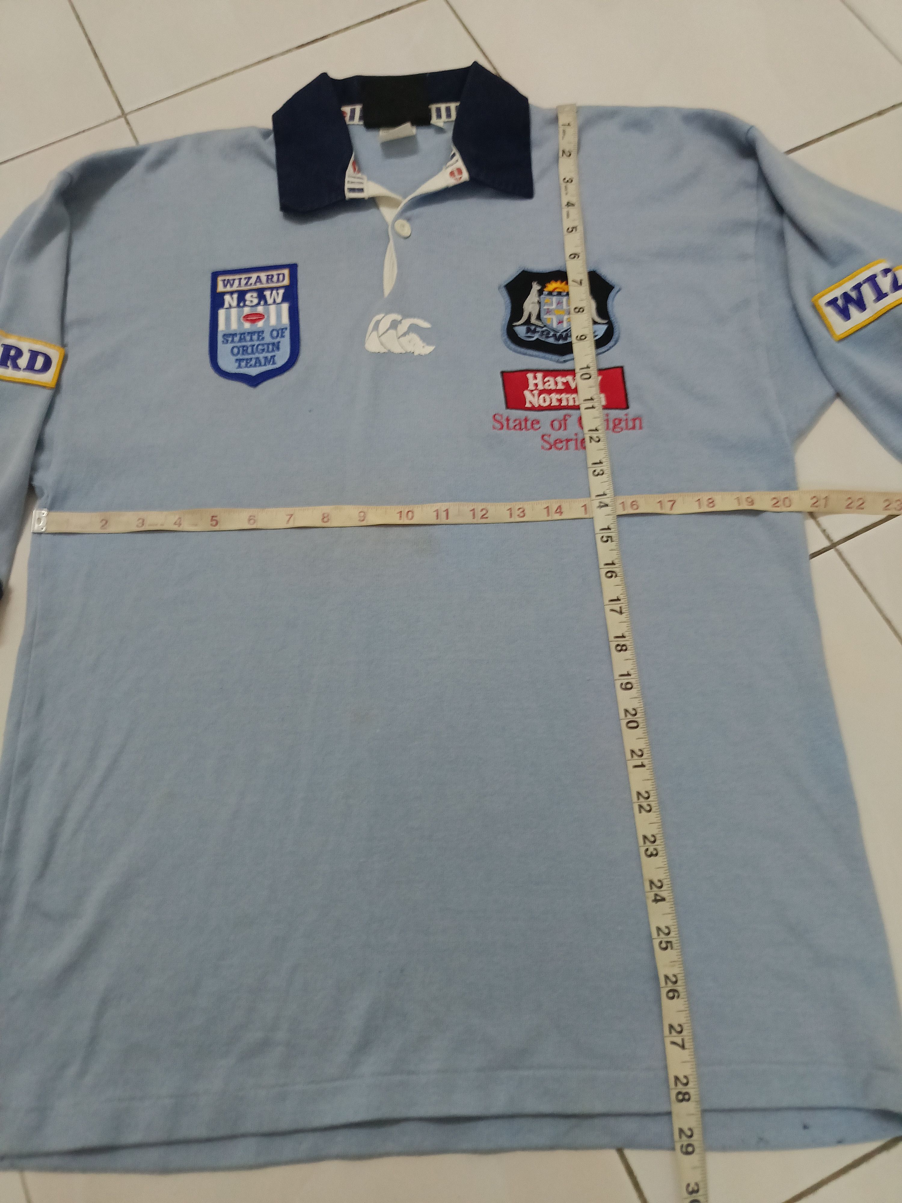 Canterbury of New Zealand × Vintage Vtg NSW blue state origin Jersey NRL wizard Size US M / EU 48-50 / 2 - 5 Thumbnail
