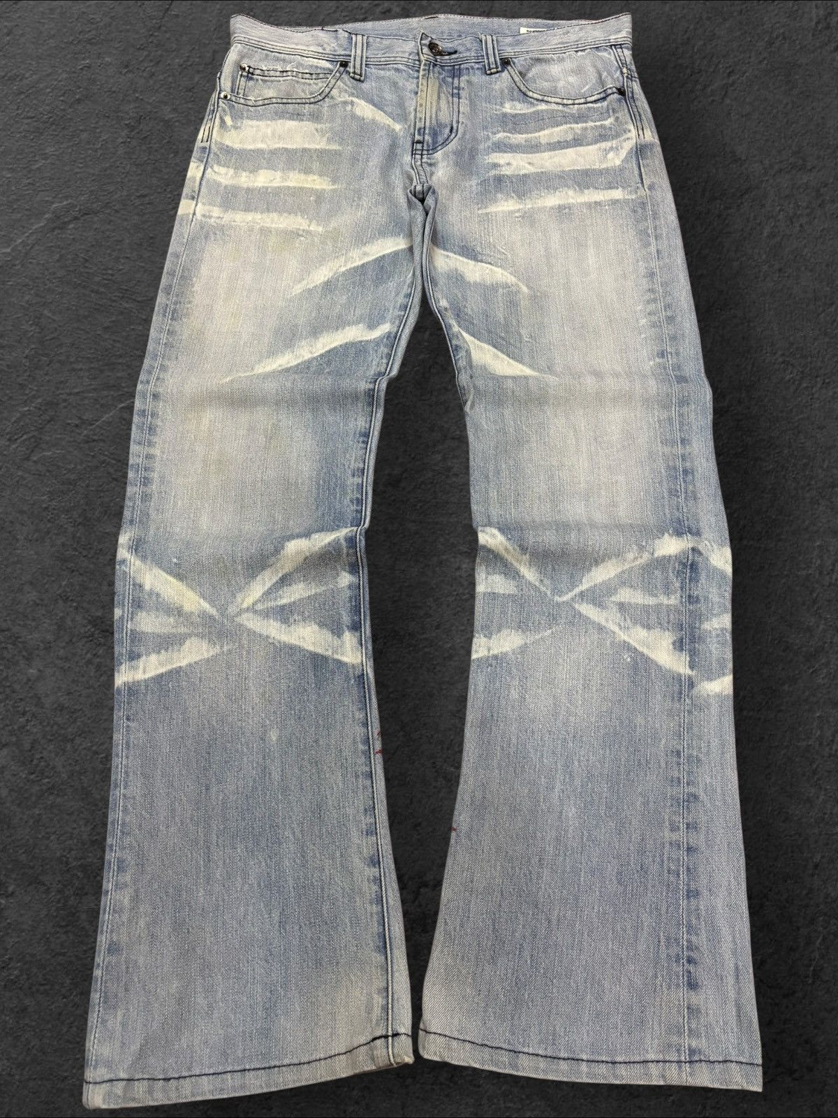 Tornado Mart Semanticdesign Bootcut Japan Grunge Sick Faded Jeans Size US 33 - 1 Thumbnail