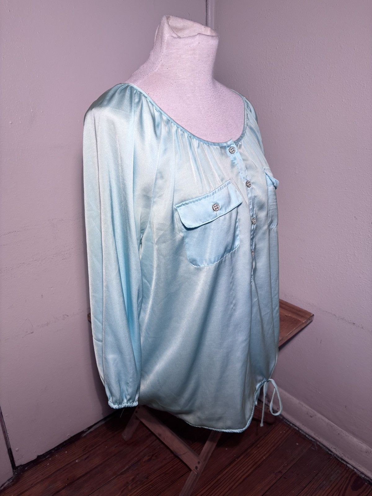 Other New York & Company Satin Blouse Size XL / US 12-14 / IT 48-50 - 4 Thumbnail