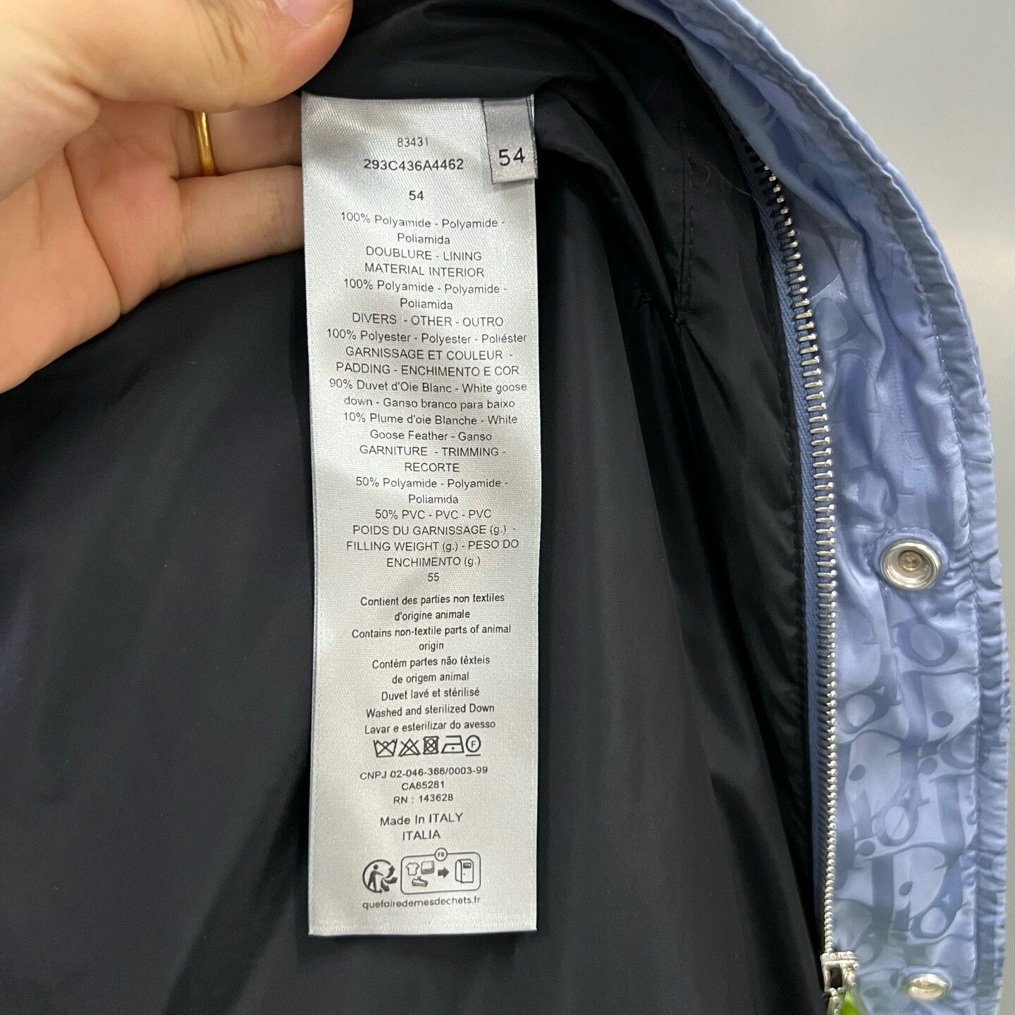 Dior Dior Blue Monogram Full Print Coat Size US L / EU 52-54 / 3 - 5 Thumbnail