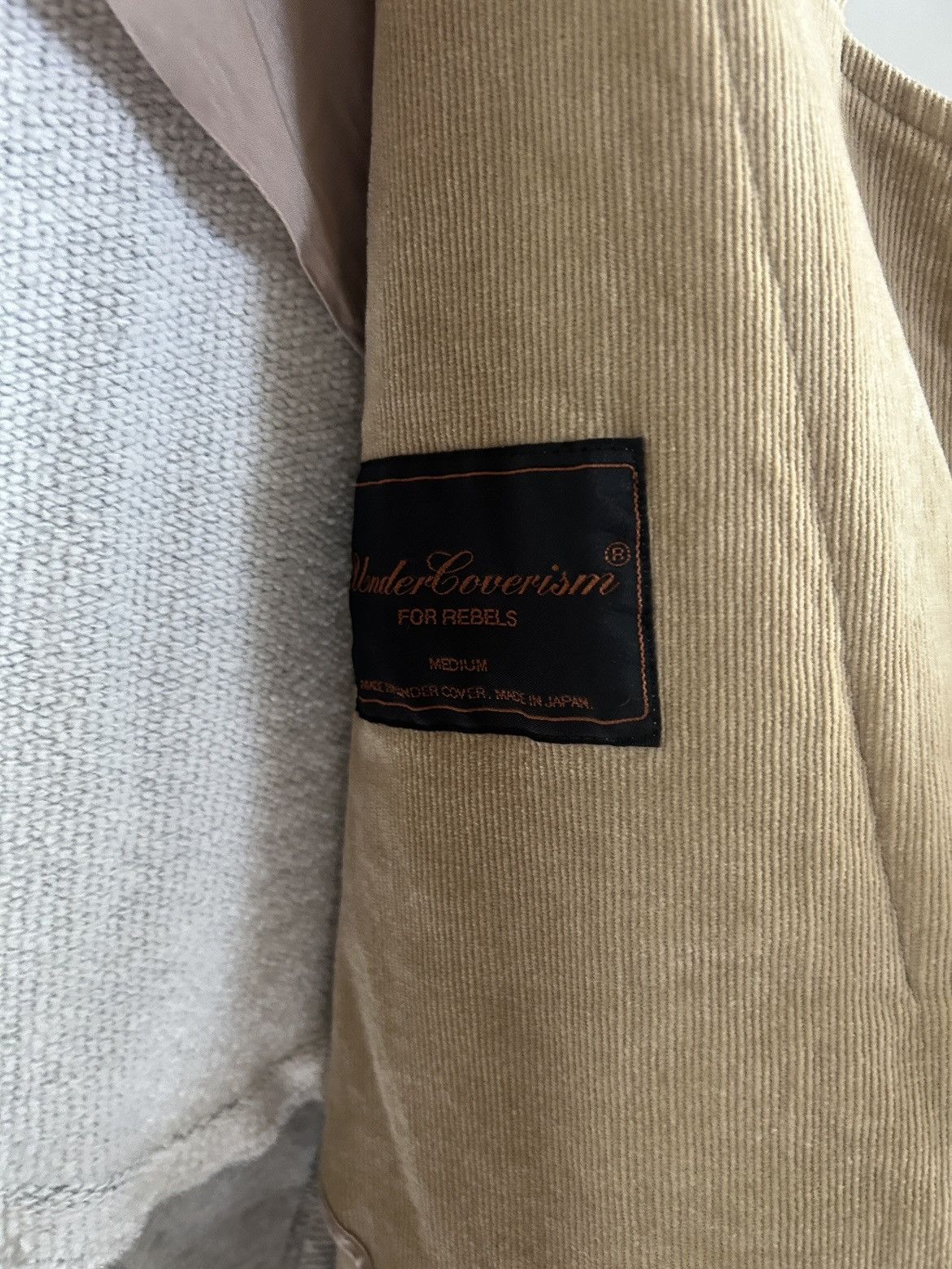 Undercover Undercover AW03 "Paper Doll" Corduroy Hybrid Blazer Size 40R - 8 Thumbnail