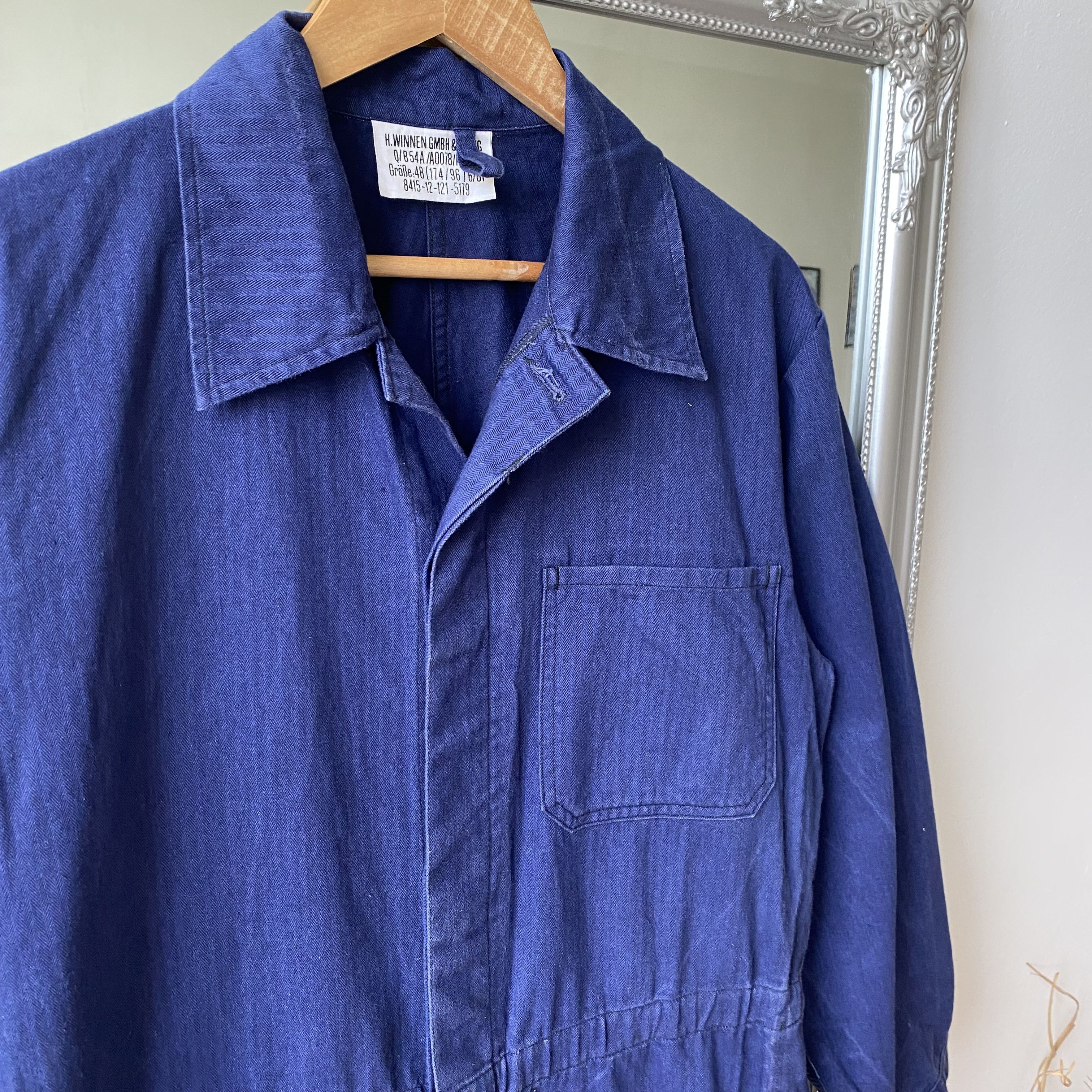 Le Laboureur ⚙️ Vintage Sanfor French Coverall Worker jumpsuit Vetra Size US 32 / EU 48 - 5 Thumbnail