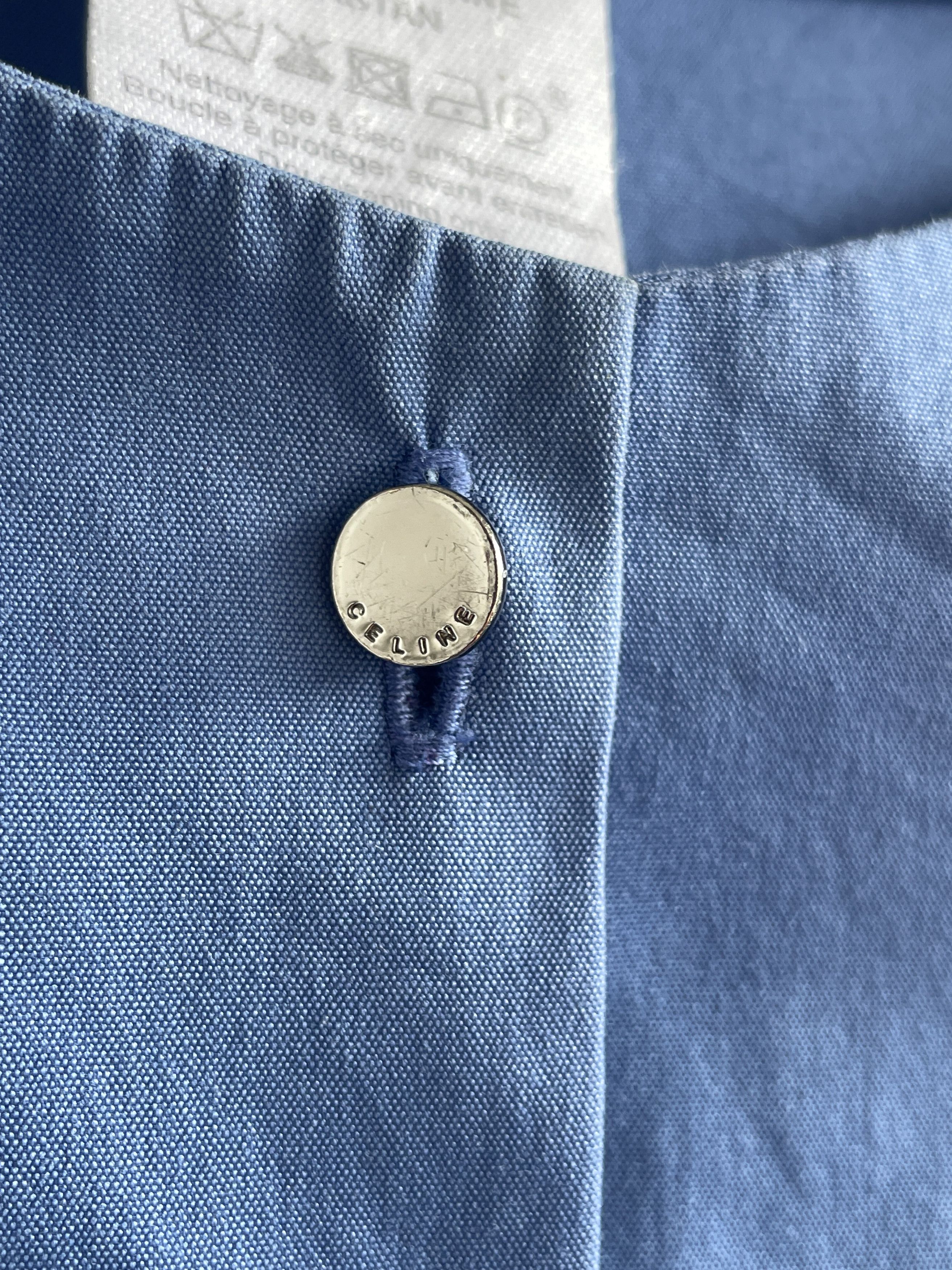 Celine blue cotton dress Size S / US 4 / IT 40 - 9 Thumbnail