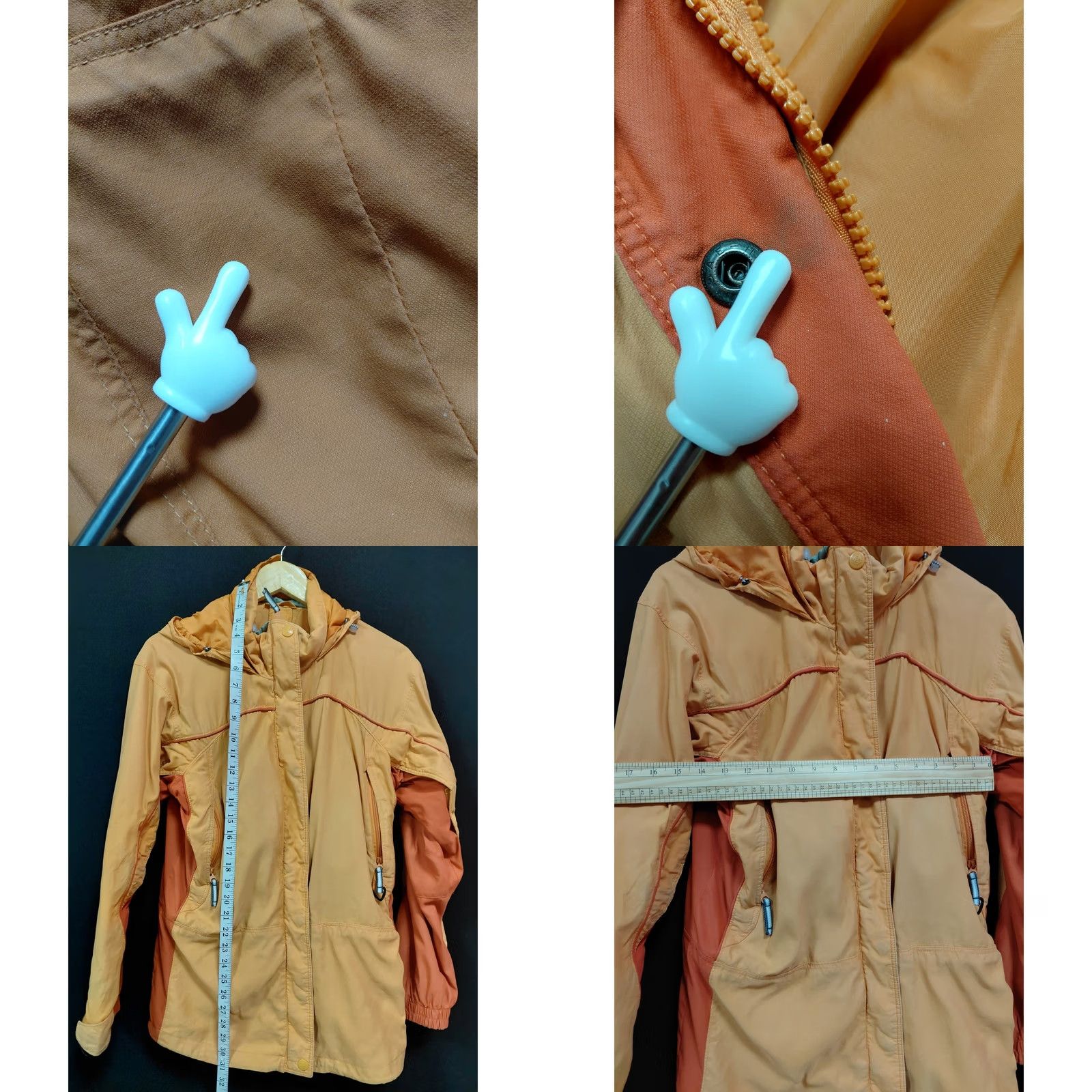 Vintage Columbia Sportswear Company Hooded Jacket Orange Solid Women Size M Size M / US 6-8 / IT 42-44 - 8 Thumbnail