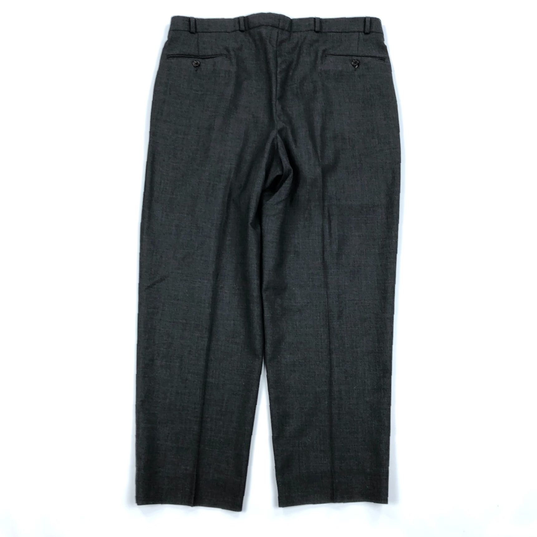 Ralph Lauren Ralph Lauren Chaps Dress Pants Mens 38x29 Wool Gray Solid Regular Front Pleated Vintage: No City Preppy 90s Mens Dress Pants Size US 38 / EU 54 - 3 Thumbnail