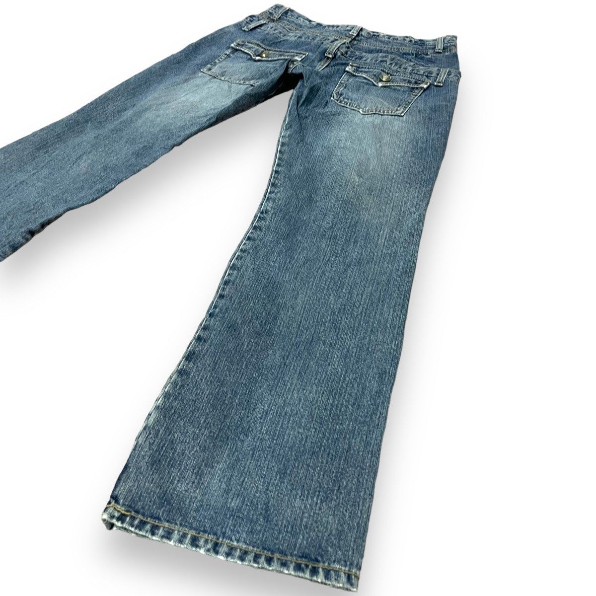 20471120 × Beauty Beast × Japanese Brand 🇯🇵☠️ DAILY TOPICS DOUBLE WAIST SKULL DENIM PANTS Size US 30 / EU 46 - 9 Thumbnail