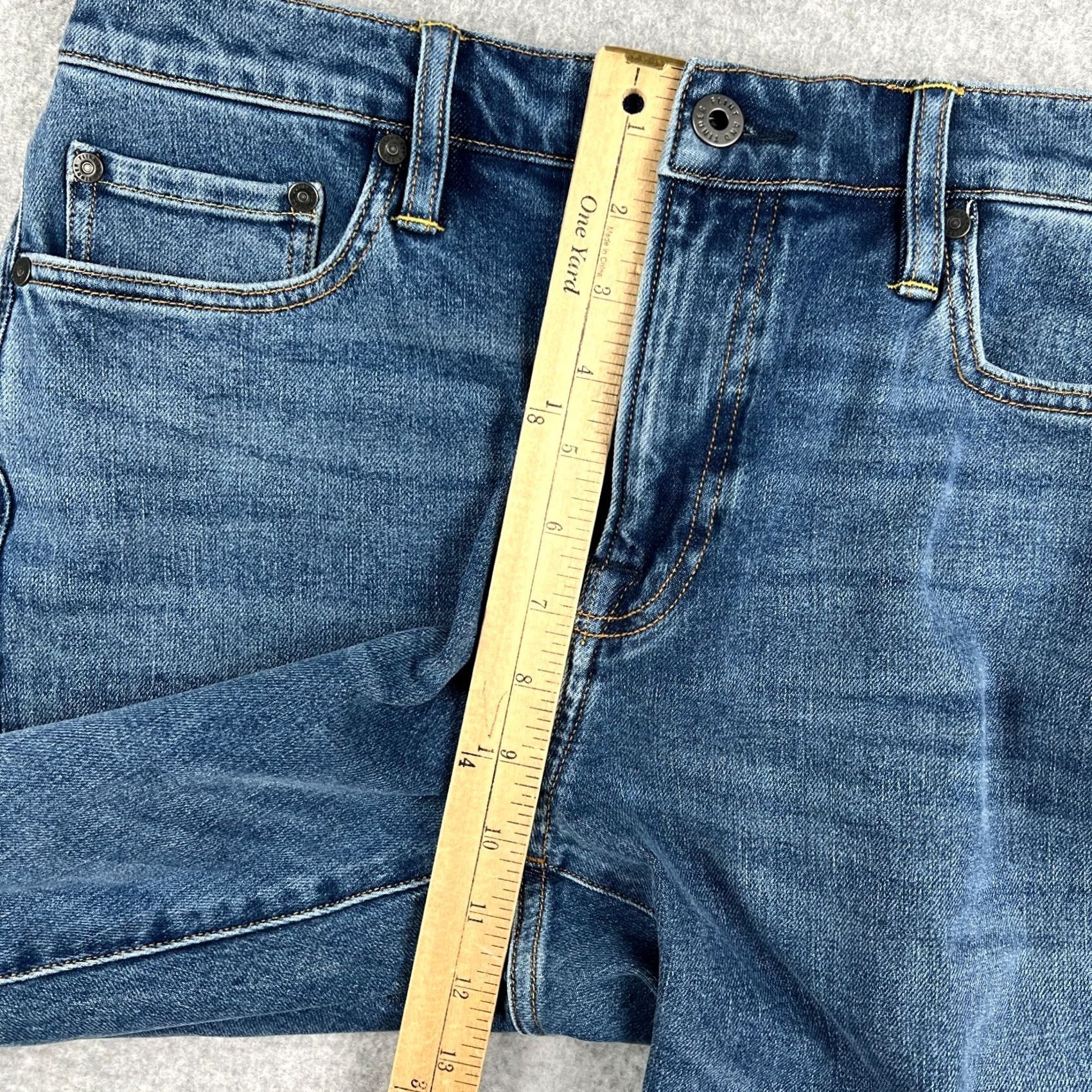 Flint And Tinder Flint and Tinder Mens Jeans Slim Fit Blue 32x30 Stretch Denim Pants Size US 32 / EU 48 - 6 Thumbnail