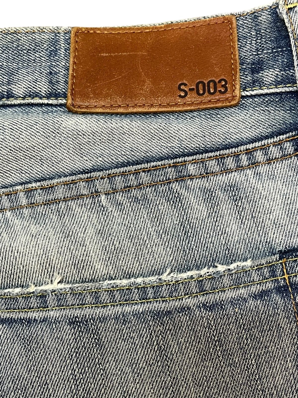 Jun Takahashi × Uniqlo Vintage Uniqlo S-003 Mudwash Faded Distressed Denim Size US 36 / EU 52 - 8 Thumbnail