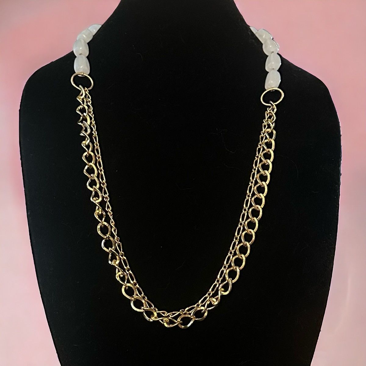 Other Es’Mor long doubled chain and bead necklace Size ONE SIZE - 1 Thumbnail
