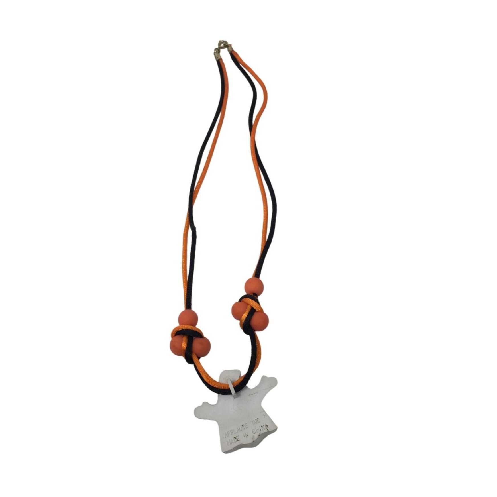 Other Applause Inc. Halloween Ghost Necklace (Orange, Black, White Size ONE SIZE - 2 Thumbnail