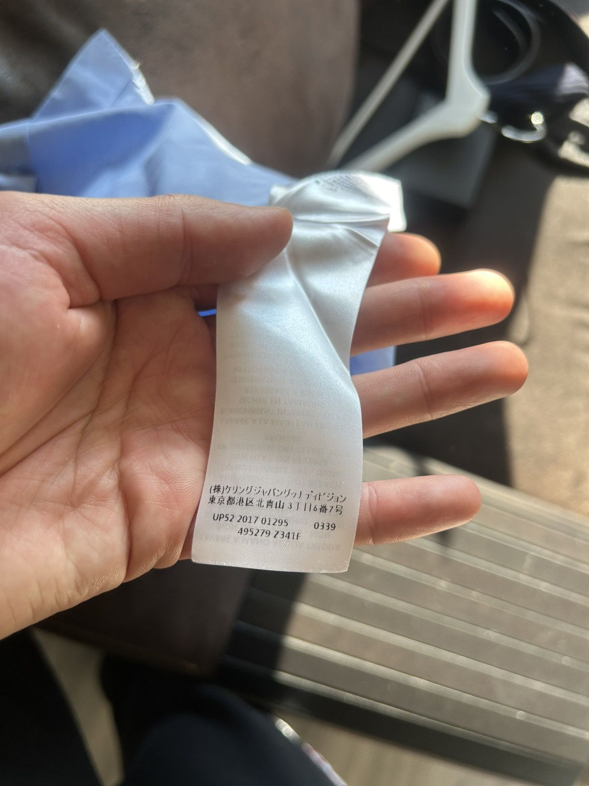 Gucci Blue Shirt with White Collar and Pierced Heart Embroidery Size US M / EU 48-50 / 2 - 15 Thumbnail