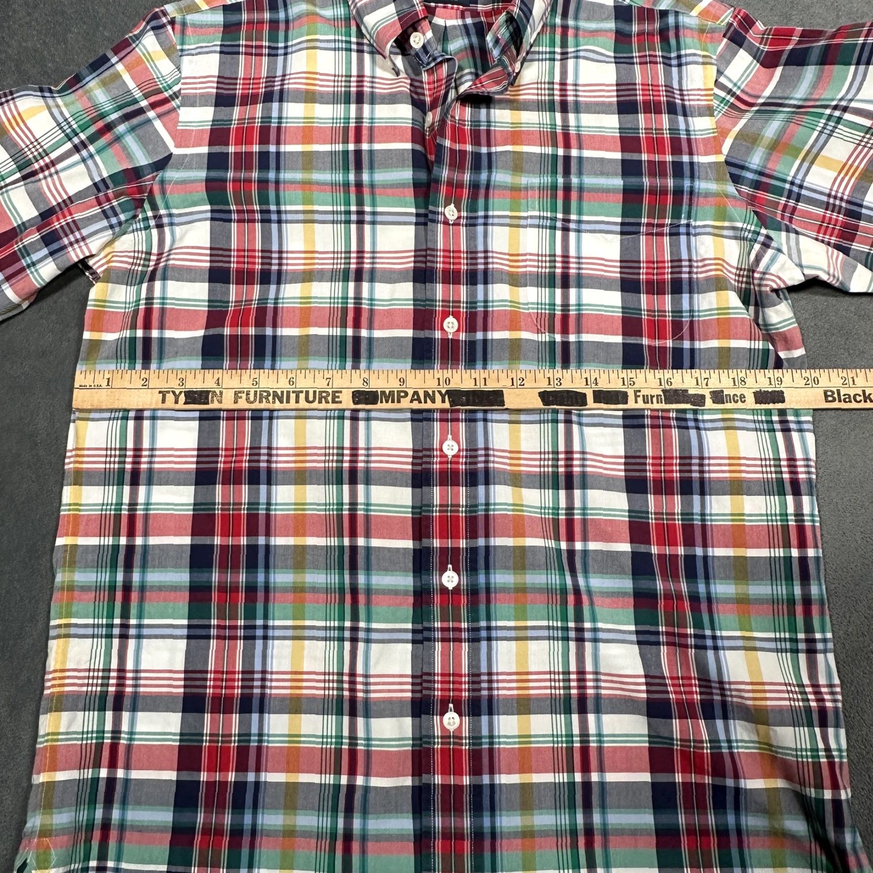 Ralph Lauren Vintage Ralph Lauren Shirt Mens Medium Cotton Plaid Button-Down Casual Collared All Seasons Size US M / EU 48-50 / 2 - 4 Thumbnail