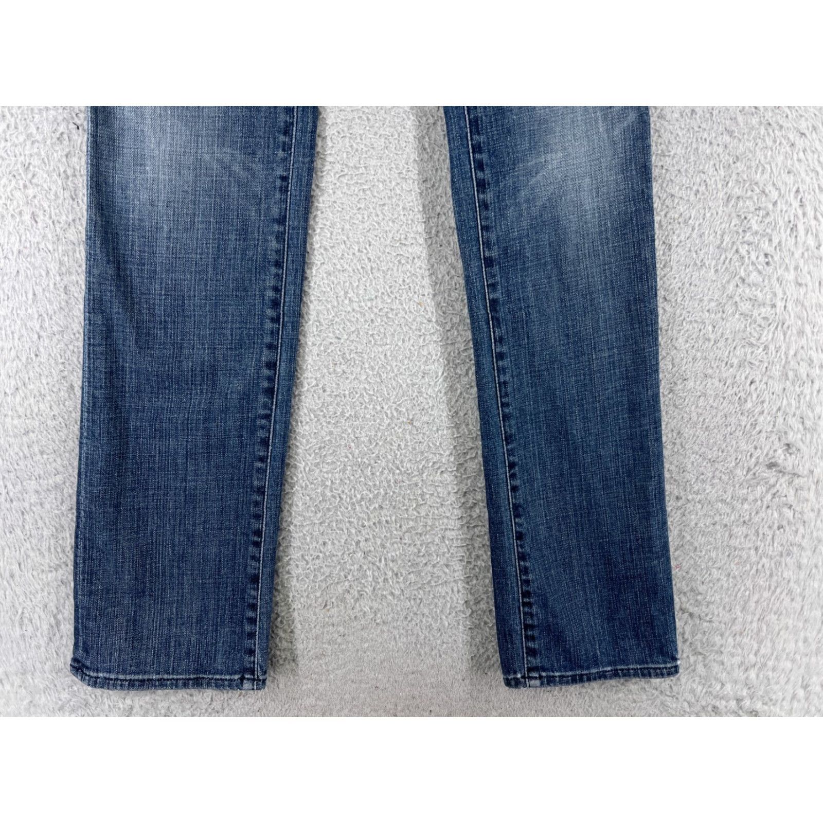 7 For All Mankind 7 For All Mankind Jeans Women's ED Blue Denim 26x32 Straight Fit Regular 5-Pocket Cotton Blend Comfort Stretch Casual Size 26" / US 2 / IT 38 - 5 Thumbnail