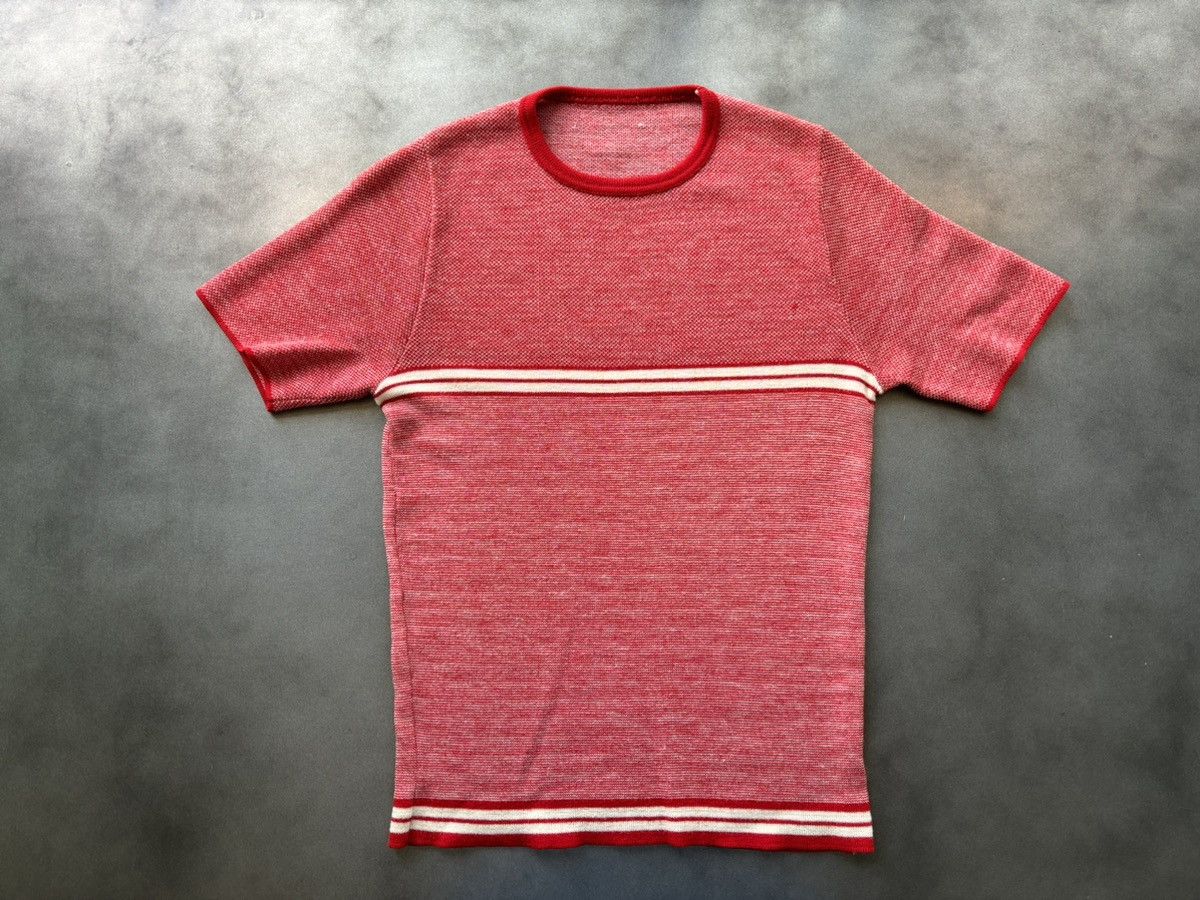 Other × Vintage 70s Vintage Knit Tee Tight Neck Compression Baby Ringer XS Size US XS / EU 42 / 0 - 6 Thumbnail