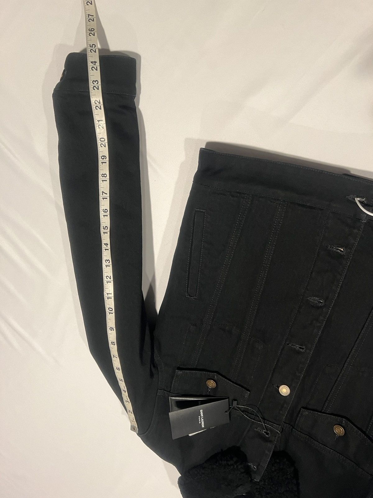 Saint Laurent Paris Saint Laurent men’s denim shearling jacket. S. $2500 Size US S / EU 44-46 / 1 - 8 Thumbnail
