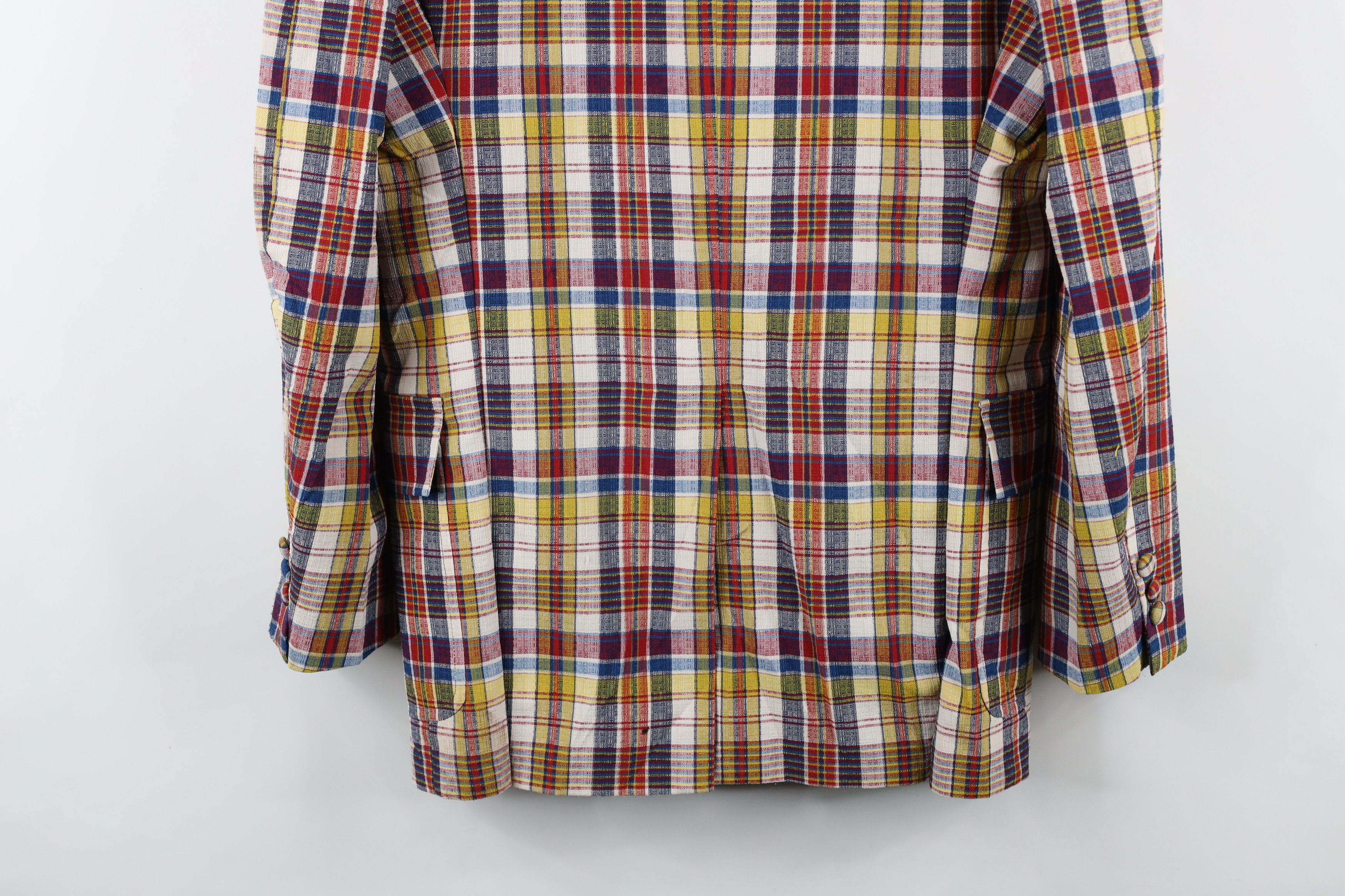 Vintage Vintage 70s Rockabilly Plaid 3 Button Blazer Suit Jacket USA Size US L / EU 52-54 / 3 - 19 Thumbnail