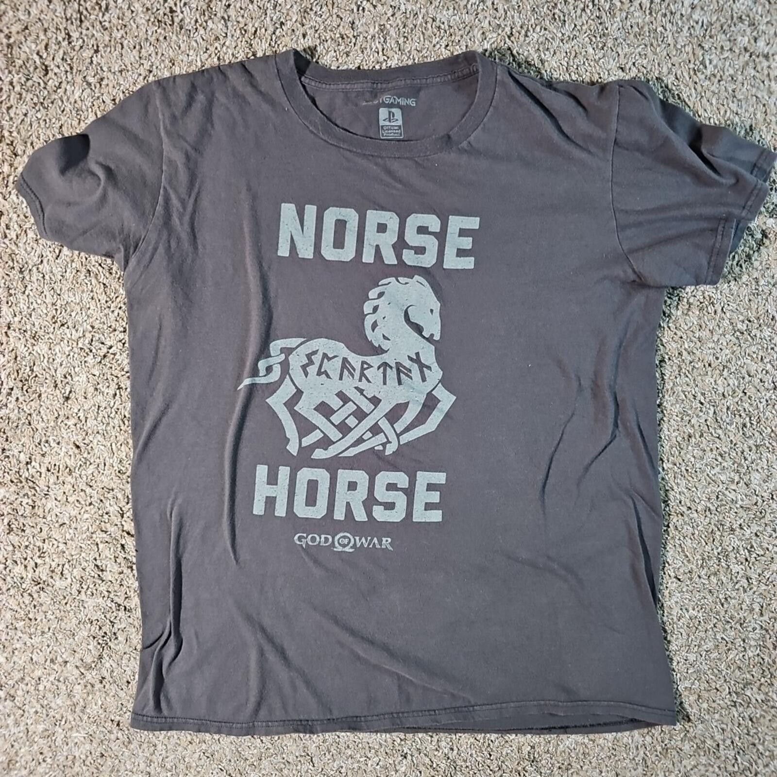 Other God of War Shirt Mens L Norse Horse Loot Crate Playstation Size US L / EU 52-54 / 3 - 1 Thumbnail
