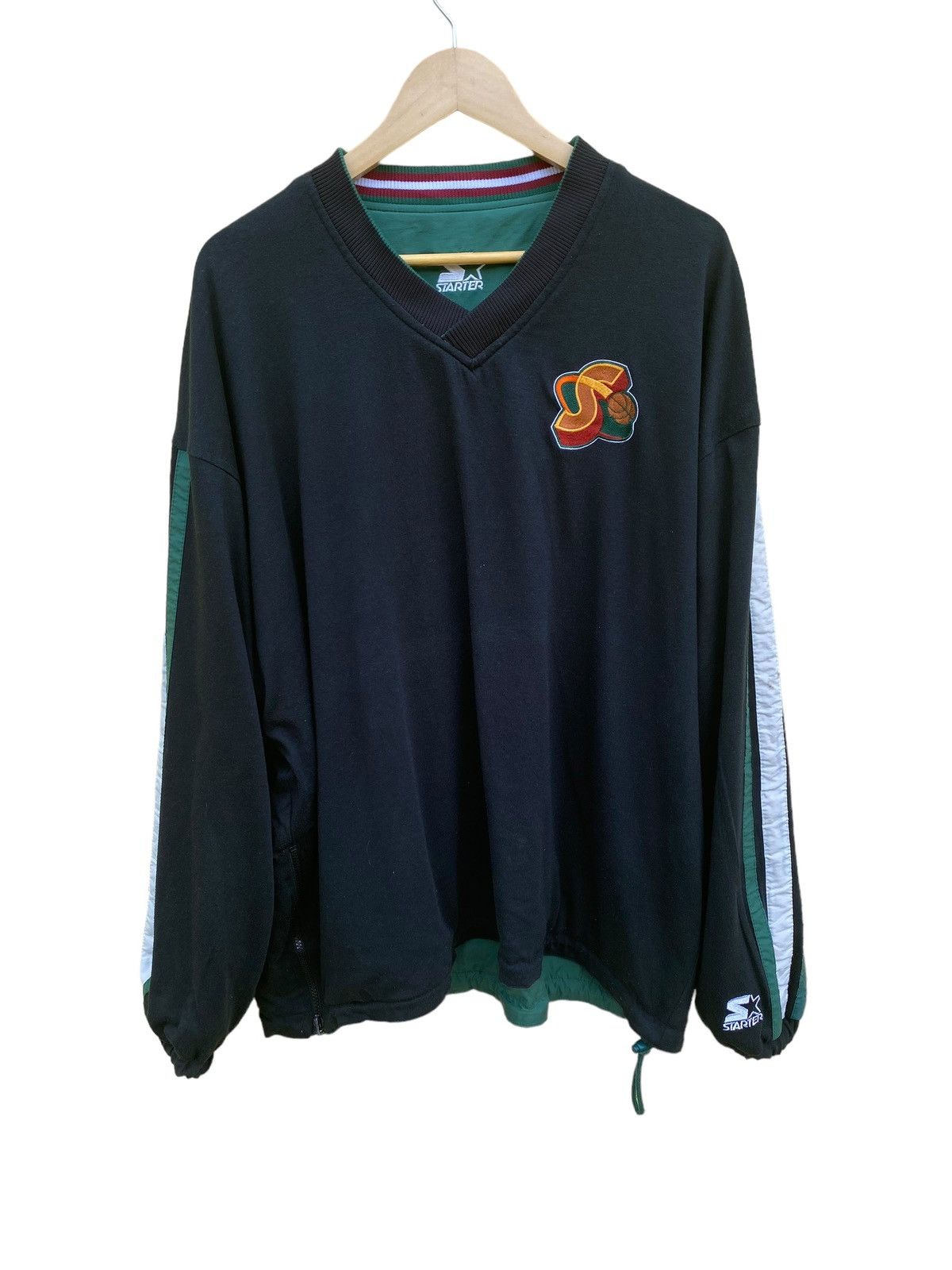 NBA Vintage Seattle supersonics Starter riversible sweatshirt Size US XL / EU 56 / 4 - 4 Thumbnail