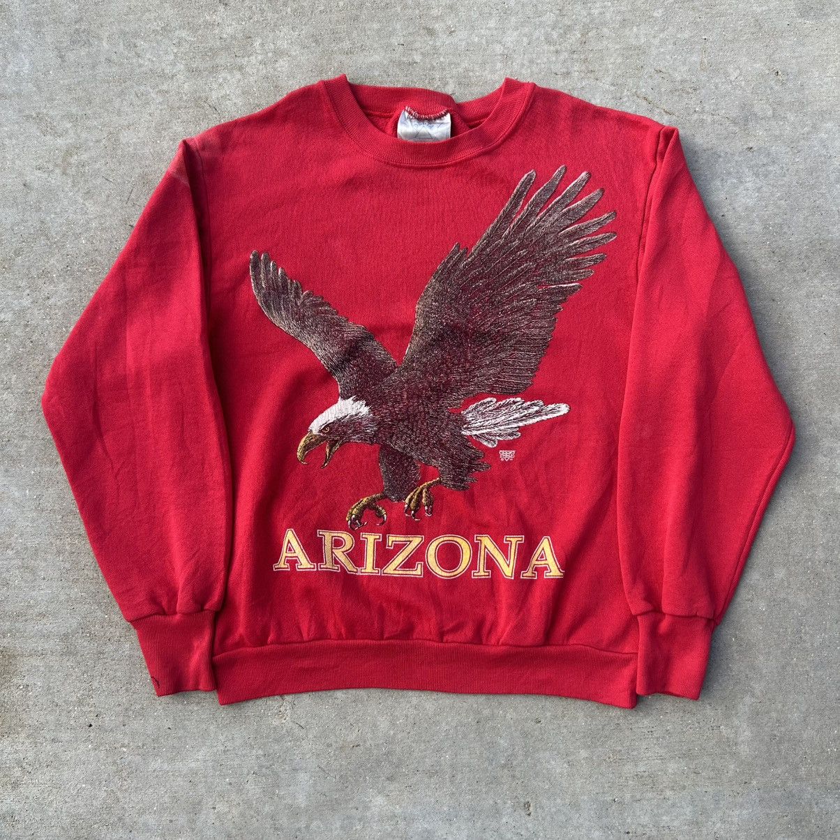 Designer × Japanese Brand × Vintage Vintage Arizona Eagle Crewneck Size XS / US 0-2 / IT 36-38 - 1 Thumbnail