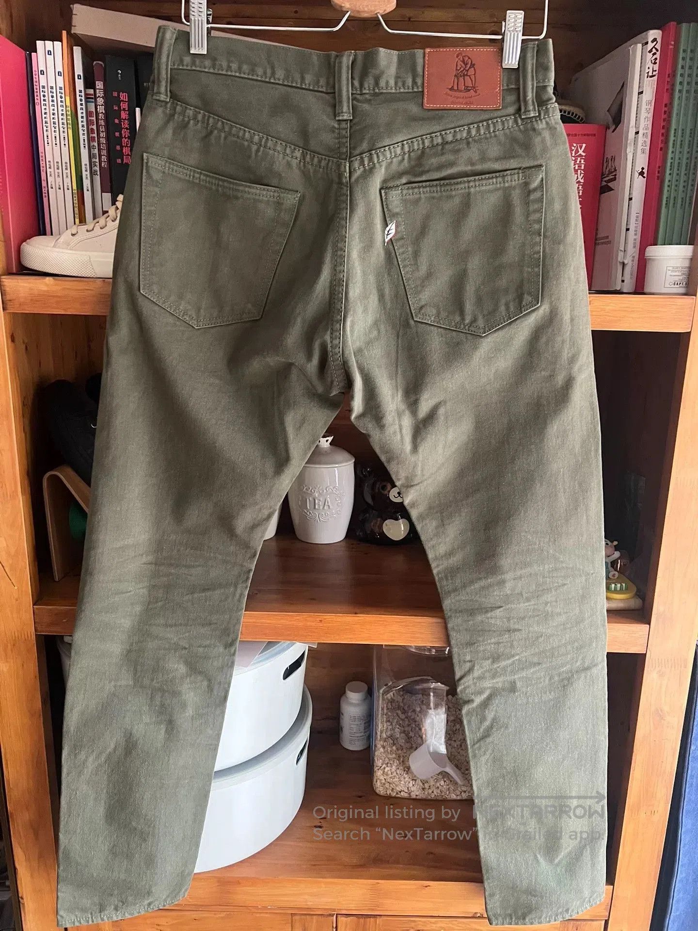 Pure Blue Japan military green denim pants from Pure Blue Japan. Size US 32 / EU 48 - 7 Thumbnail
