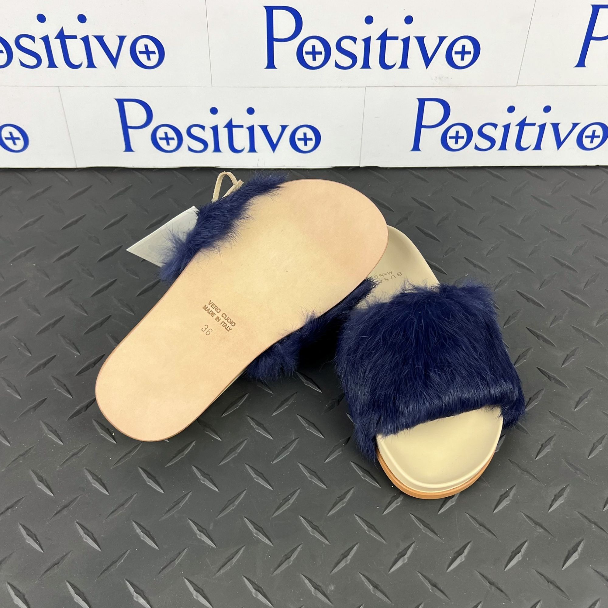 Buscemi Buscemi Slide Fur Clot Purple Leather Slippers US 8 EU 38 Size US 8 / IT 38 - 5 Thumbnail