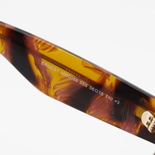 Max Mara ERNEST MM0088 55S Sunglasses Havana Square Frame display picture 3