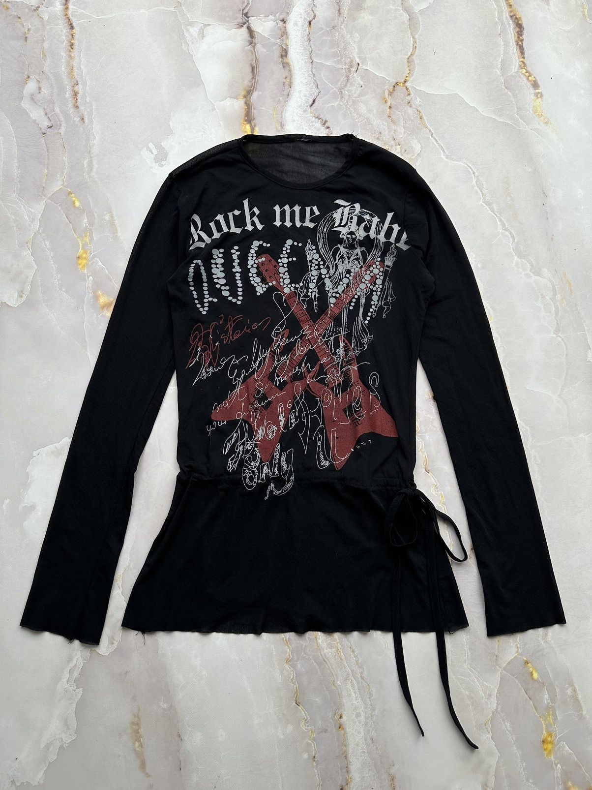 Japanese Brand Vintage Mesh Long Sleeve Size S / US 4 / IT 40 - 1 Thumbnail