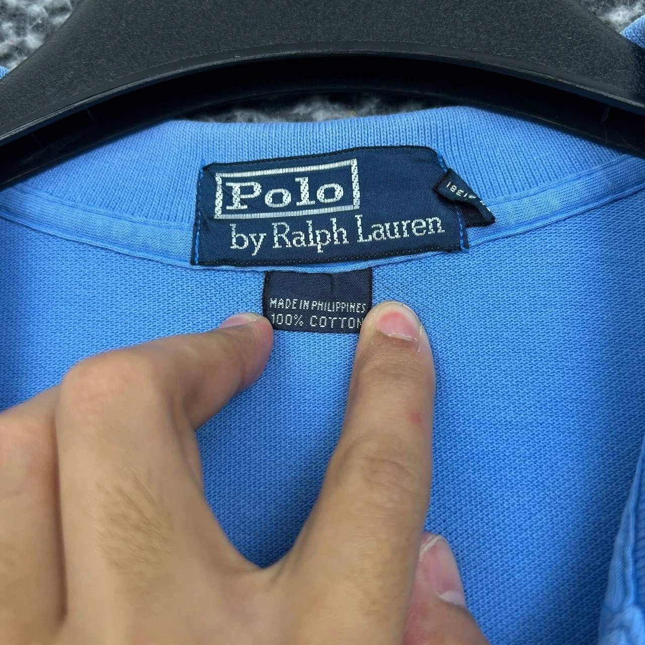 Polo Ralph Lauren Vintage Polo Ralph Lauren Polo Shirt Men XL Blue Cotton Size US XL / EU 56 / 4 - 5 Thumbnail
