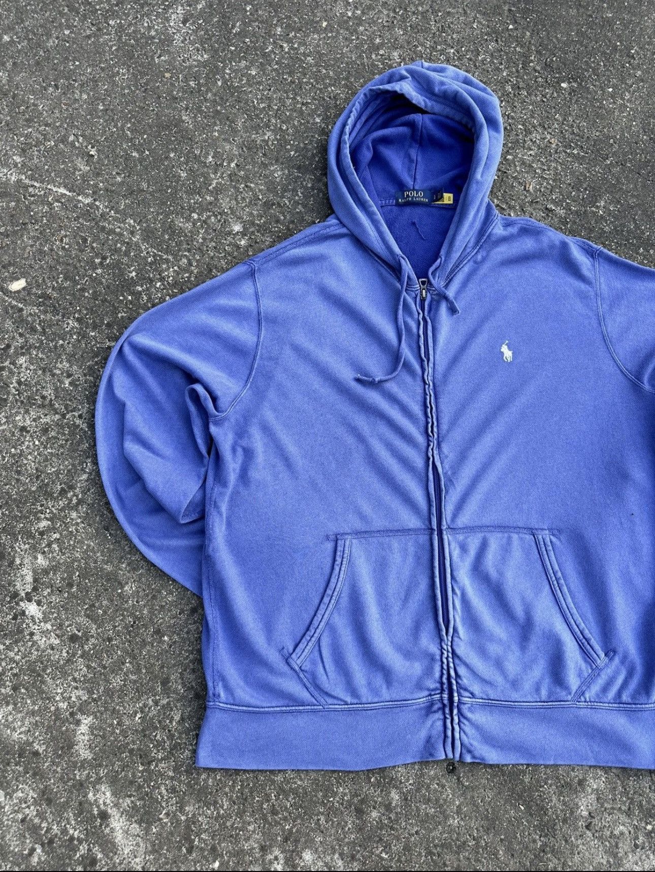 Polo Ralph Lauren Vintage Polo Ralph Lauren Zip Hoodie Blue Size US L / EU 52-54 / 3 - 2 Thumbnail
