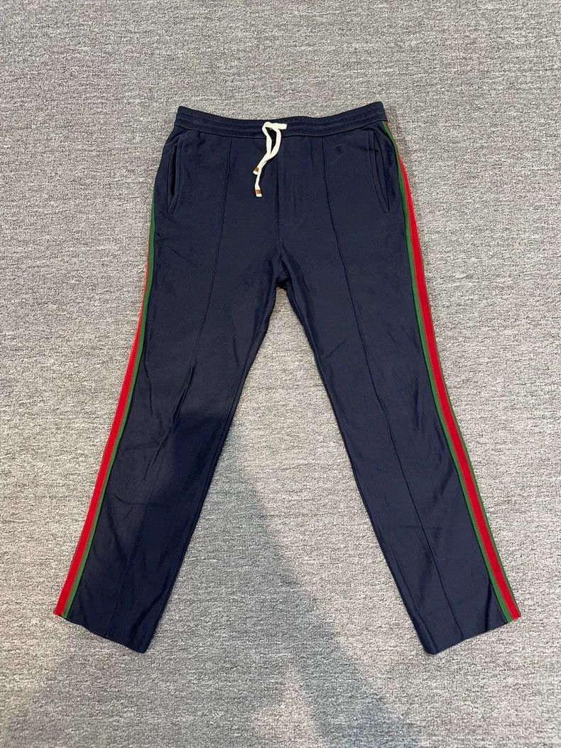 Gucci Gucci Red and green striped casual trousers trousers 2502-N Size US 34 / EU 50 - 1 Thumbnail