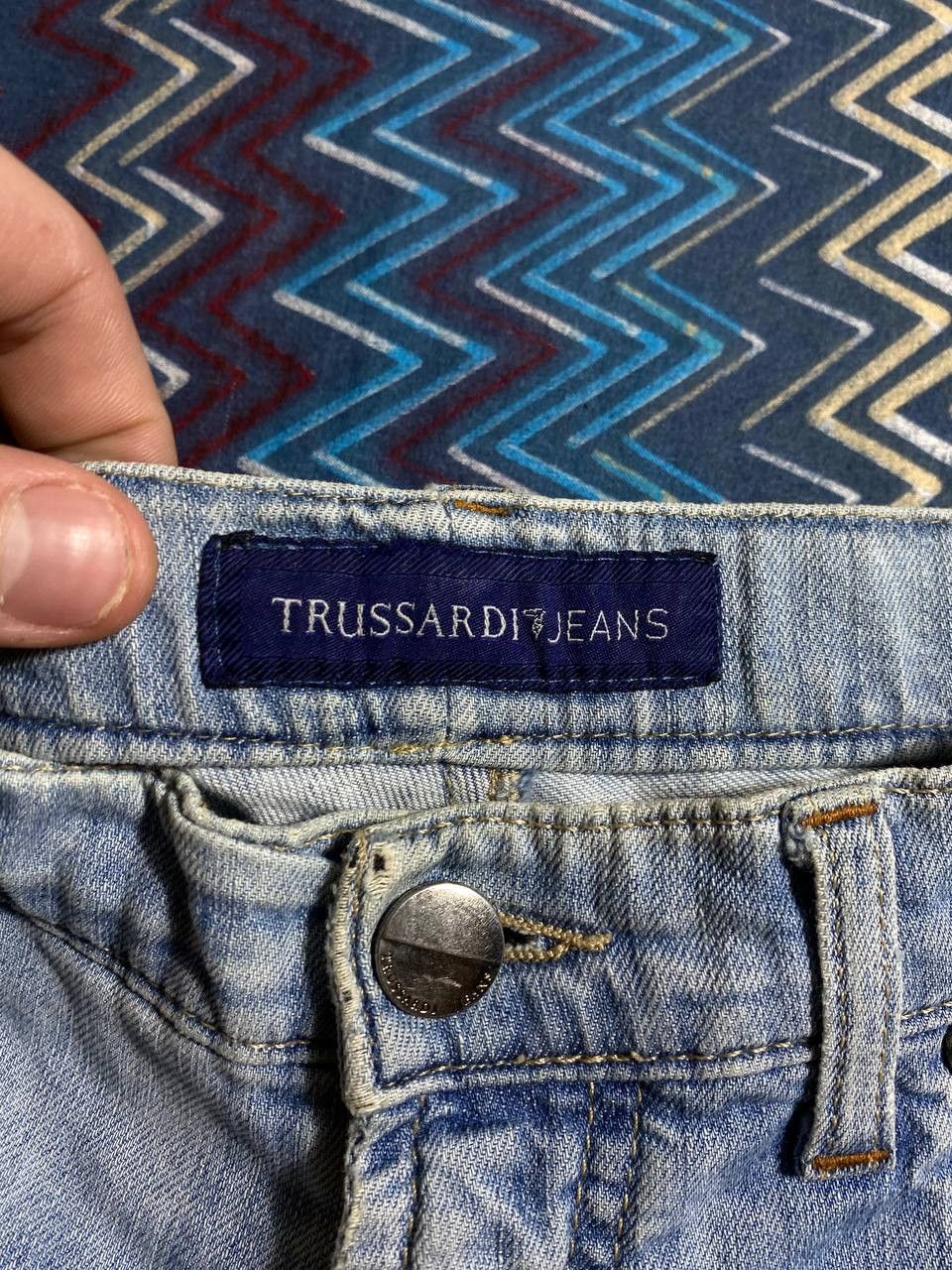 Trussardi × Vintage Vintage Trussardi Jorts Denim Pants Size US 36 / EU 52 - 2 Thumbnail