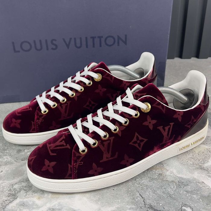 Authentic Women Louis Vuitton Frontrow Monogram Sneakers Size 7