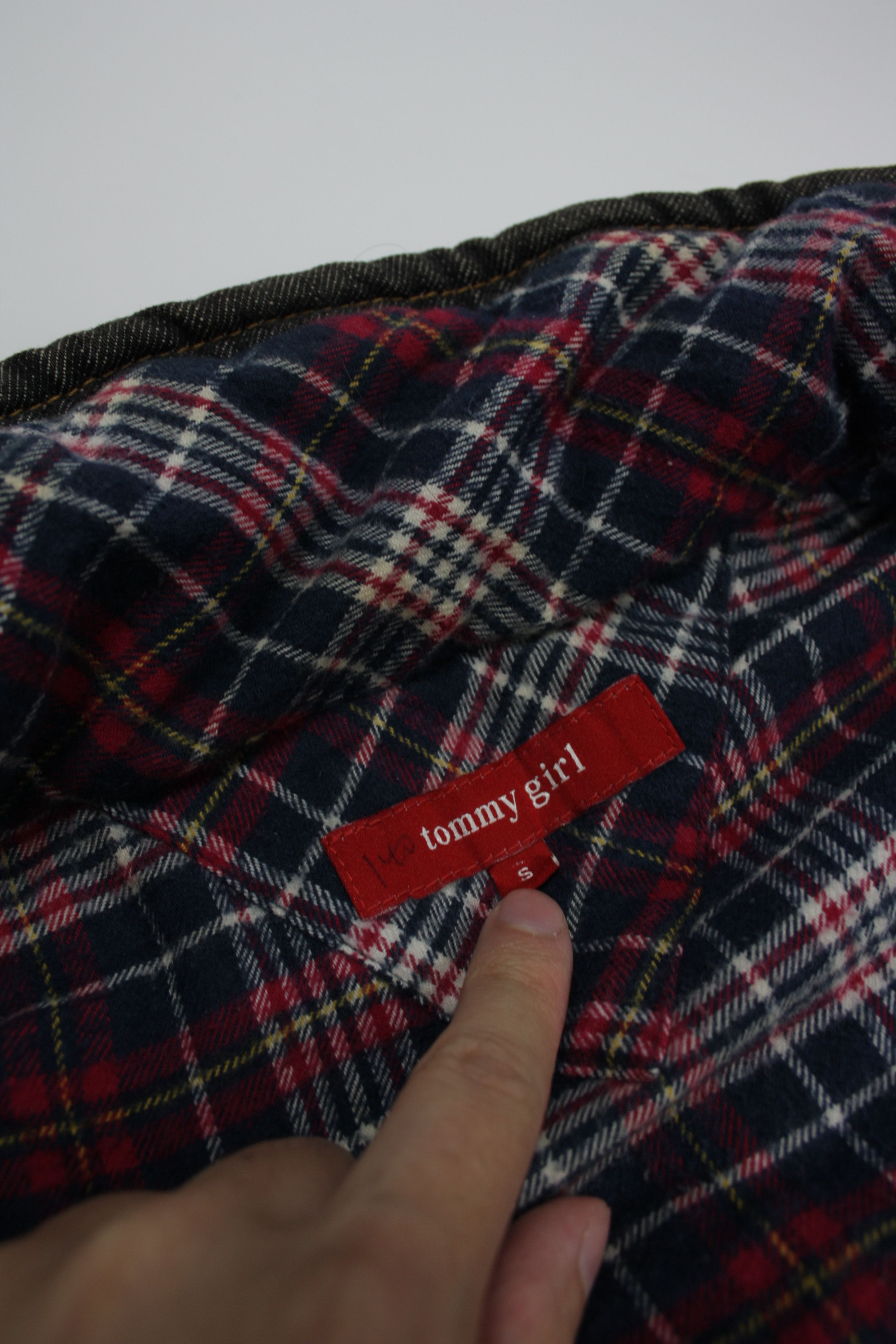Japanese Brand × Tommy Hilfiger × Vintage Tommy Girl Y2K Vintage Denim & Suede Padded Vest Size S / US 4 / IT 40 - 10 Thumbnail