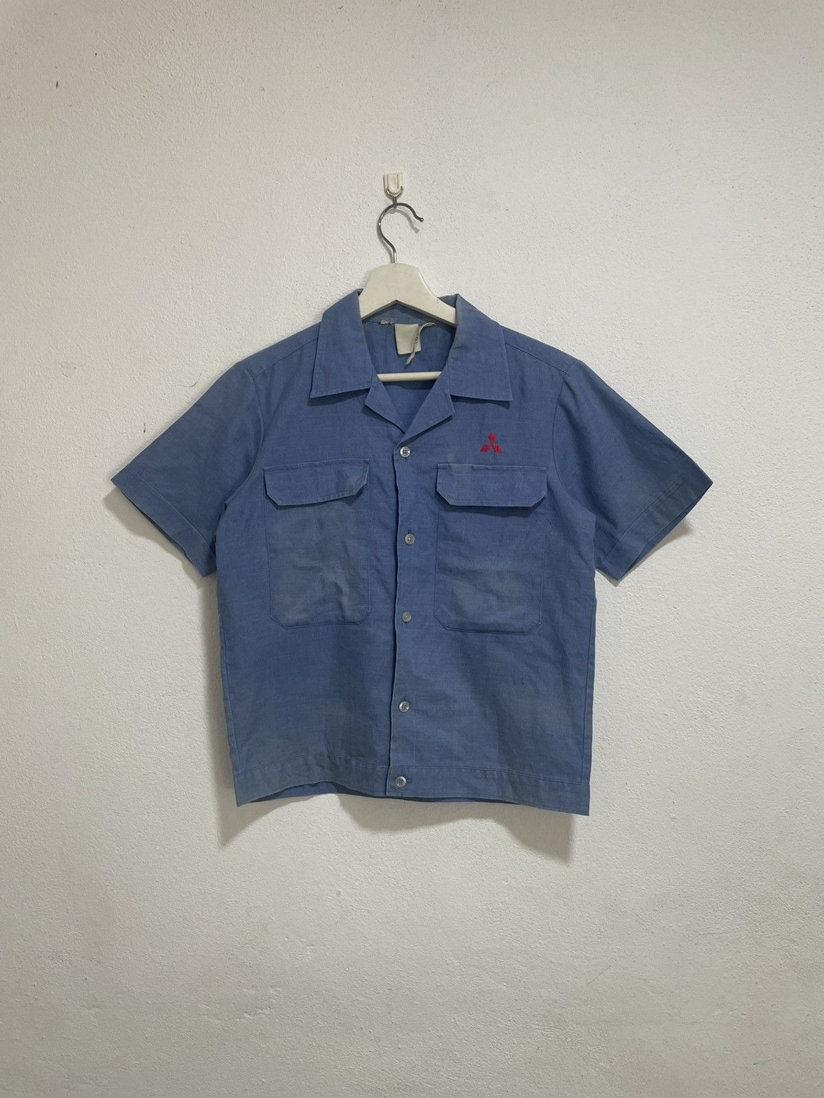 Japanese Brand × Vintage Vintage mitsubishi chambray work shirt Size US XS / EU 42 / 0 - 1 Thumbnail