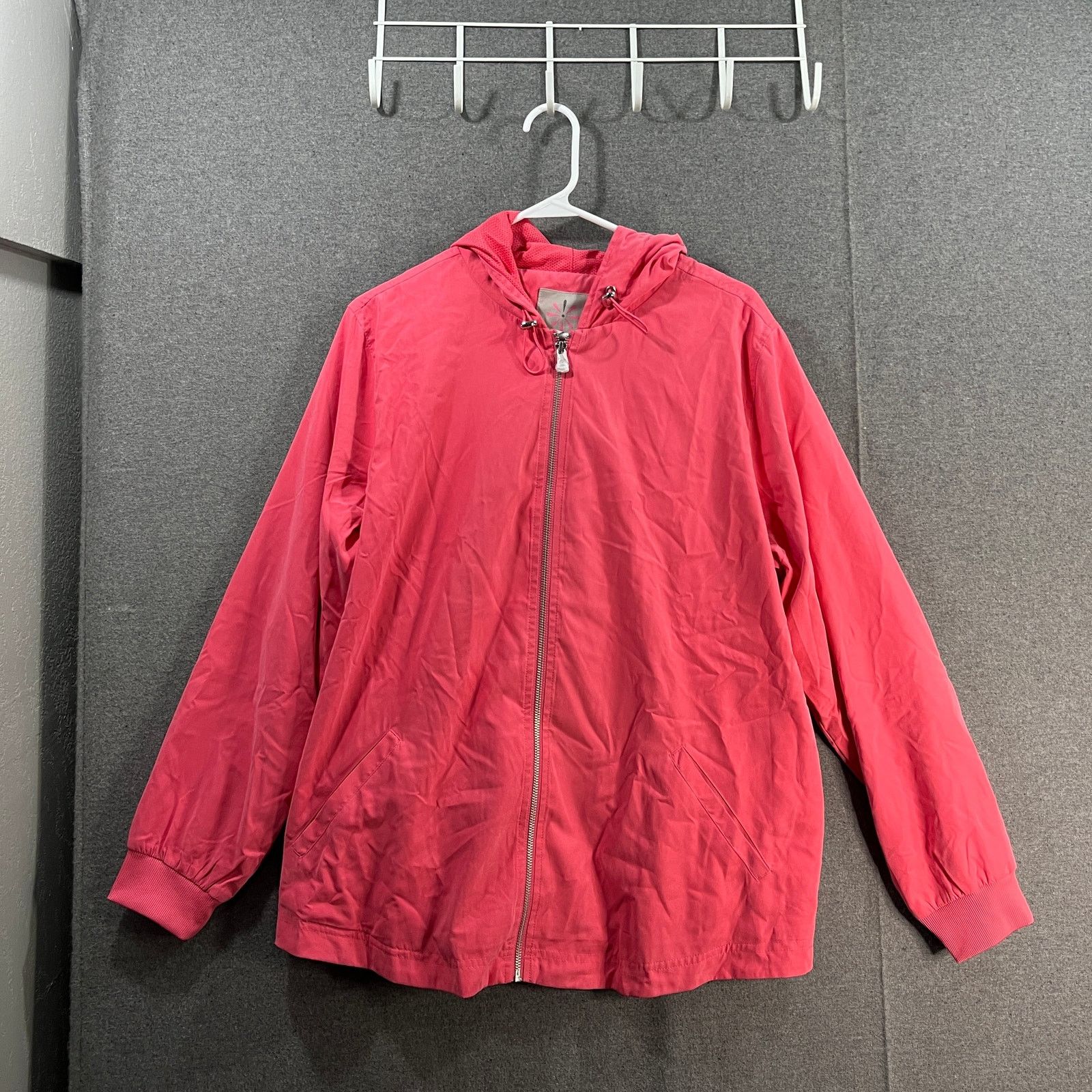 Other Isaac Mizrahi Live! Soho Hooded Jacket Strawberry Pink Large Size L / US 10 / IT 46 - 1 Thumbnail
