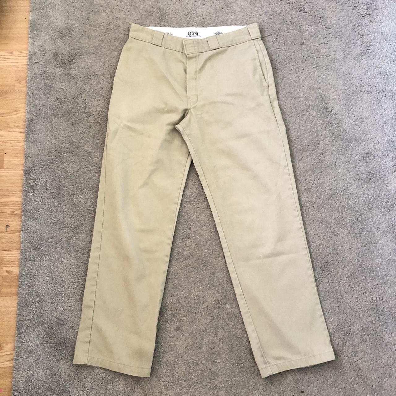 Dickies Beige Dickies 874 Straight Leg Trousers Size US 34 / EU 50 - 1 Thumbnail