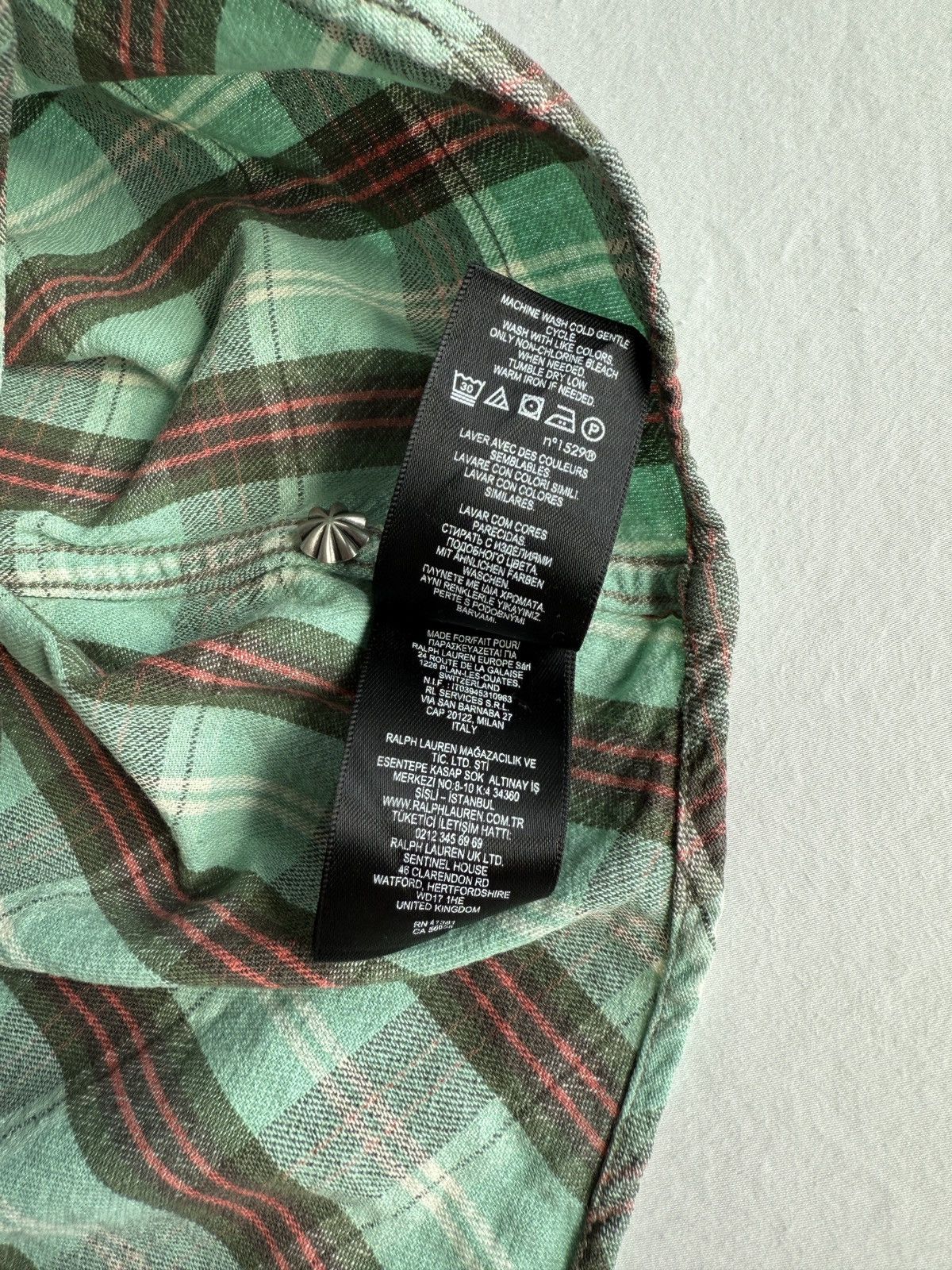 Ralph Lauren RRL Ralph Lauren Western Ranch Plaid Cotton Workshirt Size US XXL / EU 58 / 5 - 5 Thumbnail