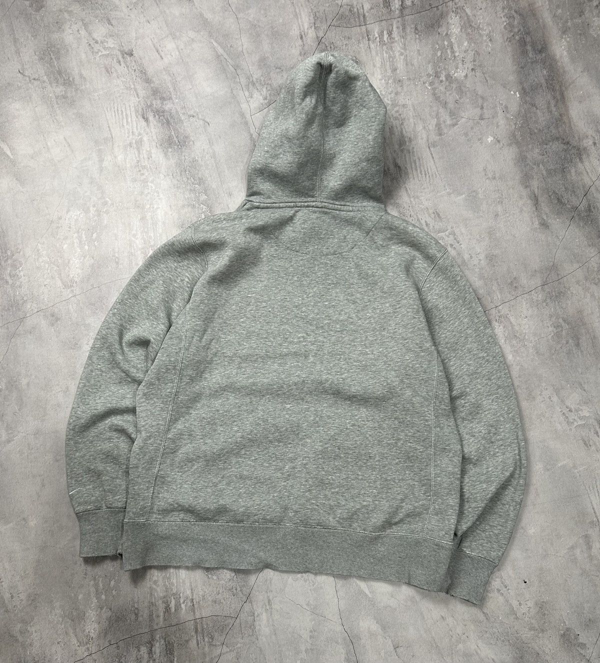 Nike × Vintage Vintage Baggy Nike Big Swoosh Athdpt Drill Hoodie Y2K Size US L / EU 52-54 / 3 - 8 Thumbnail