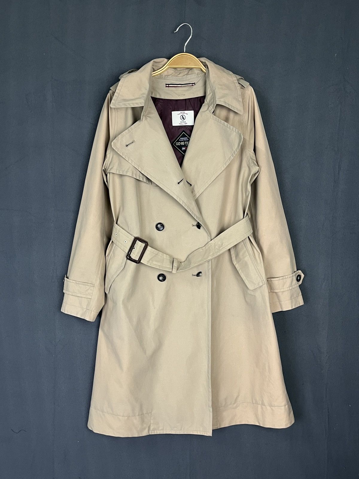 Aigle Goretex Trench Coat Long Jacket