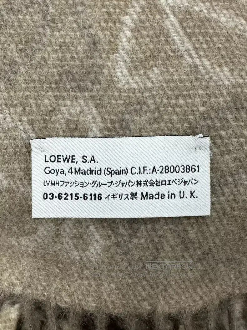 Loewe Loewe Colorful Monogrammed Logo Wool Fleece Scarf Size ONE SIZE - 4 Thumbnail