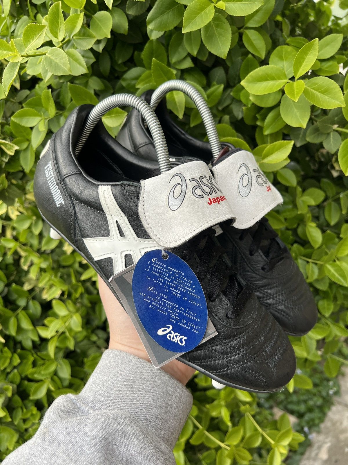 Asics Vintage Asics Testimonial Leather Football Shoes Size US 7 / EU 40 - 1 Thumbnail